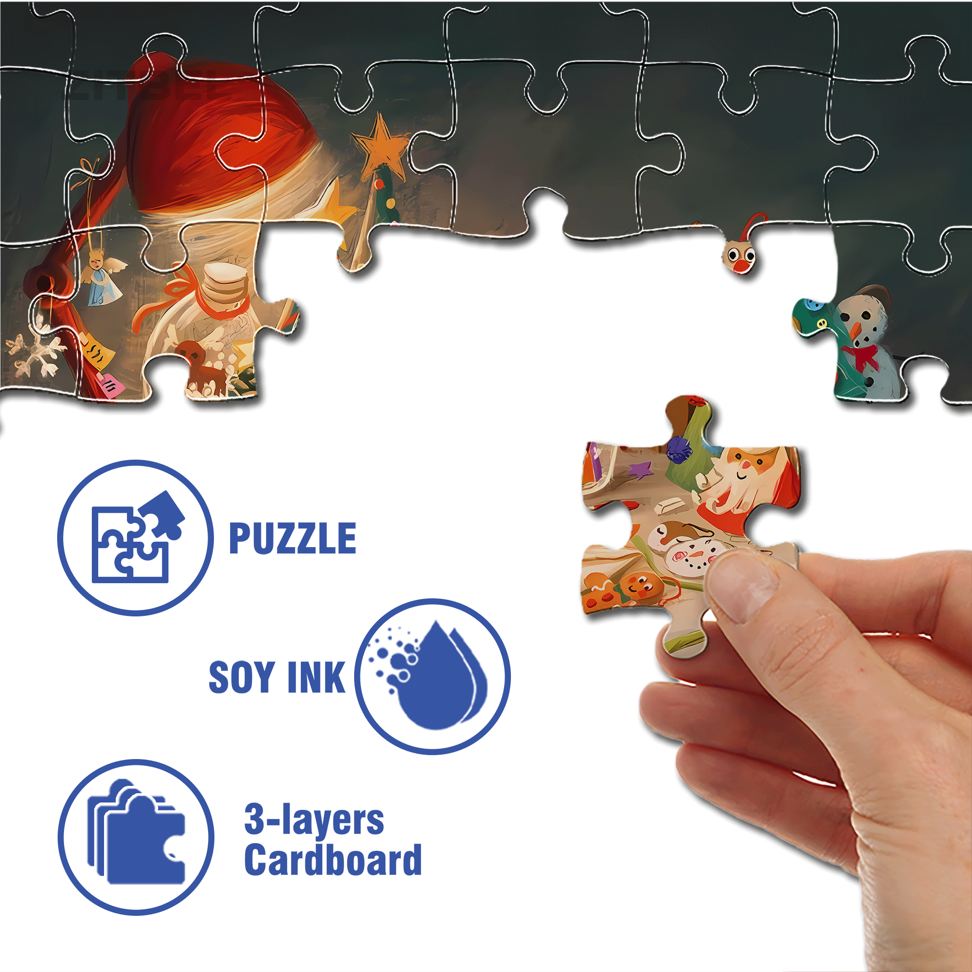 The Most Precious Thing 500pcs/1000pcs Jigsaw Puzzle, Scratch-Resistant, Interactive Family Game & Brain-Boosting DIY Decor, Perfect for Halloween, Christmas & New Year Gifts, Family Puzzle Game