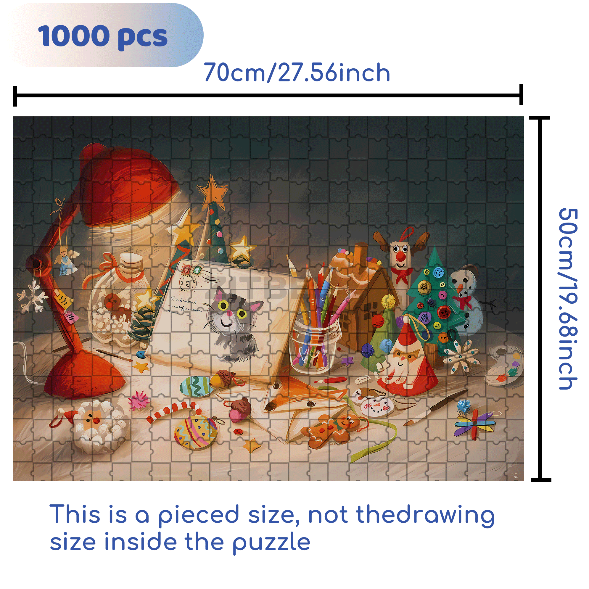 The Most Precious Thing 500pcs/1000pcs Jigsaw Puzzle, Scratch-Resistant, Interactive Family Game & Brain-Boosting DIY Decor, Perfect for Halloween, Christmas & New Year Gifts, Family Puzzle Game