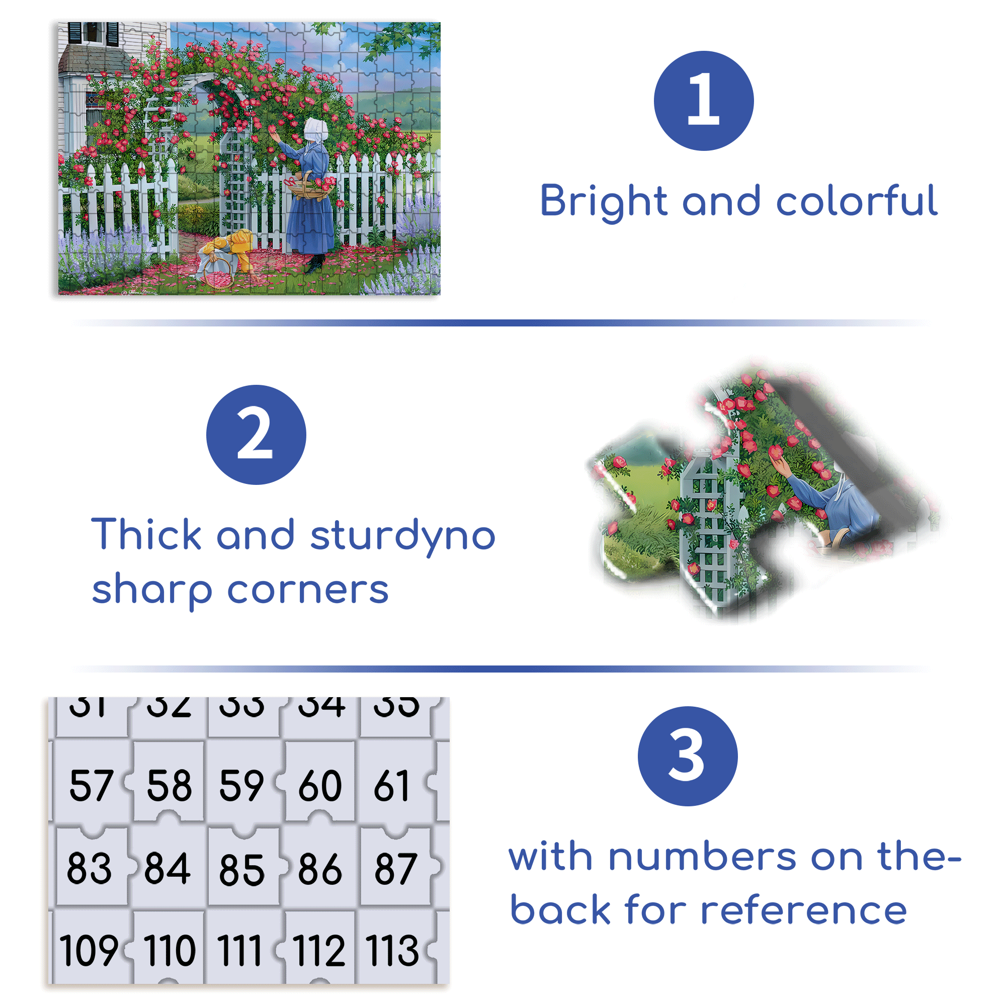 The Rose Arbor 500pcs/1000pcs Jigsaw Puzzle, Scratch-Resistant, Interactive Family Game & Brain-Boosting DIY Decor, Perfect for Halloween, Christmas & New Year Gifts, Family Puzzle Game