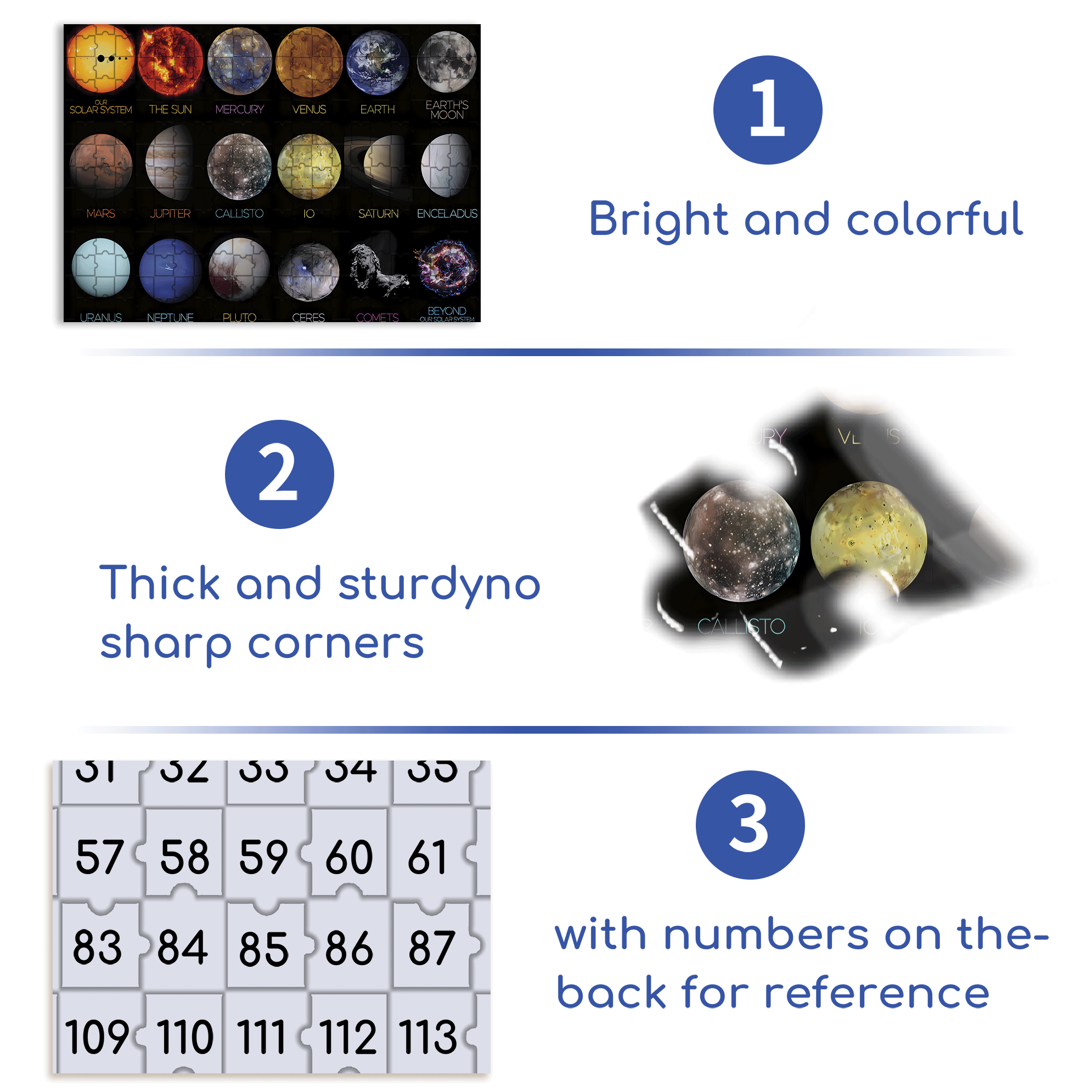 The Solar System 500pcs/1000pcs Jigsaw Puzzle, Scratch-Resistant, Interactive Family Game & Brain-Boosting DIY Decor, Perfect for Halloween, Christmas & New Year Gifts, Family Puzzle Game