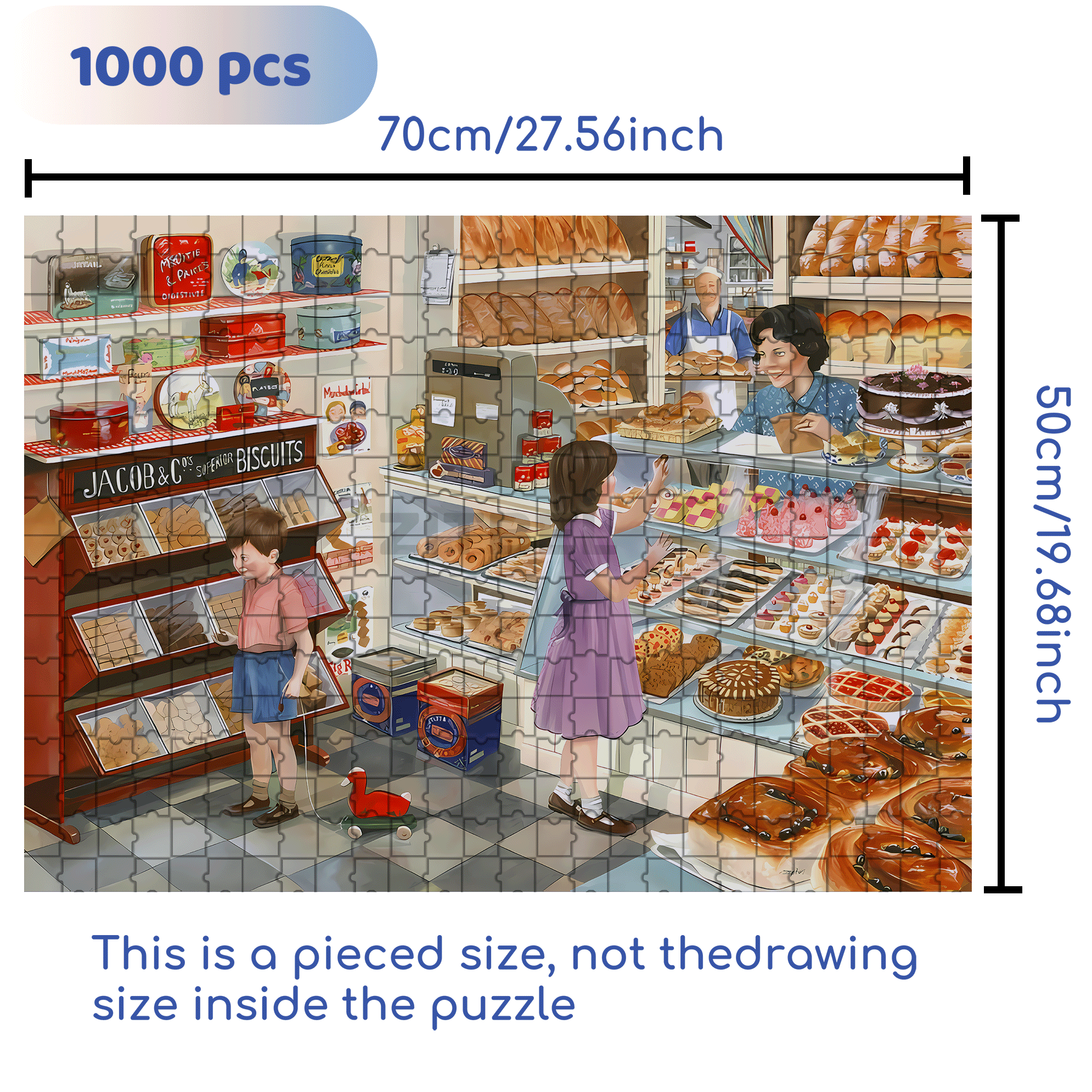 Two Penny Treats 500pcs/1000pcs Jigsaw Puzzle, Scratch-Resistant, Interactive Family Game & Brain-Boosting DIY Decor, Perfect for Halloween, Christmas & New Year Gifts, Family Puzzle Game