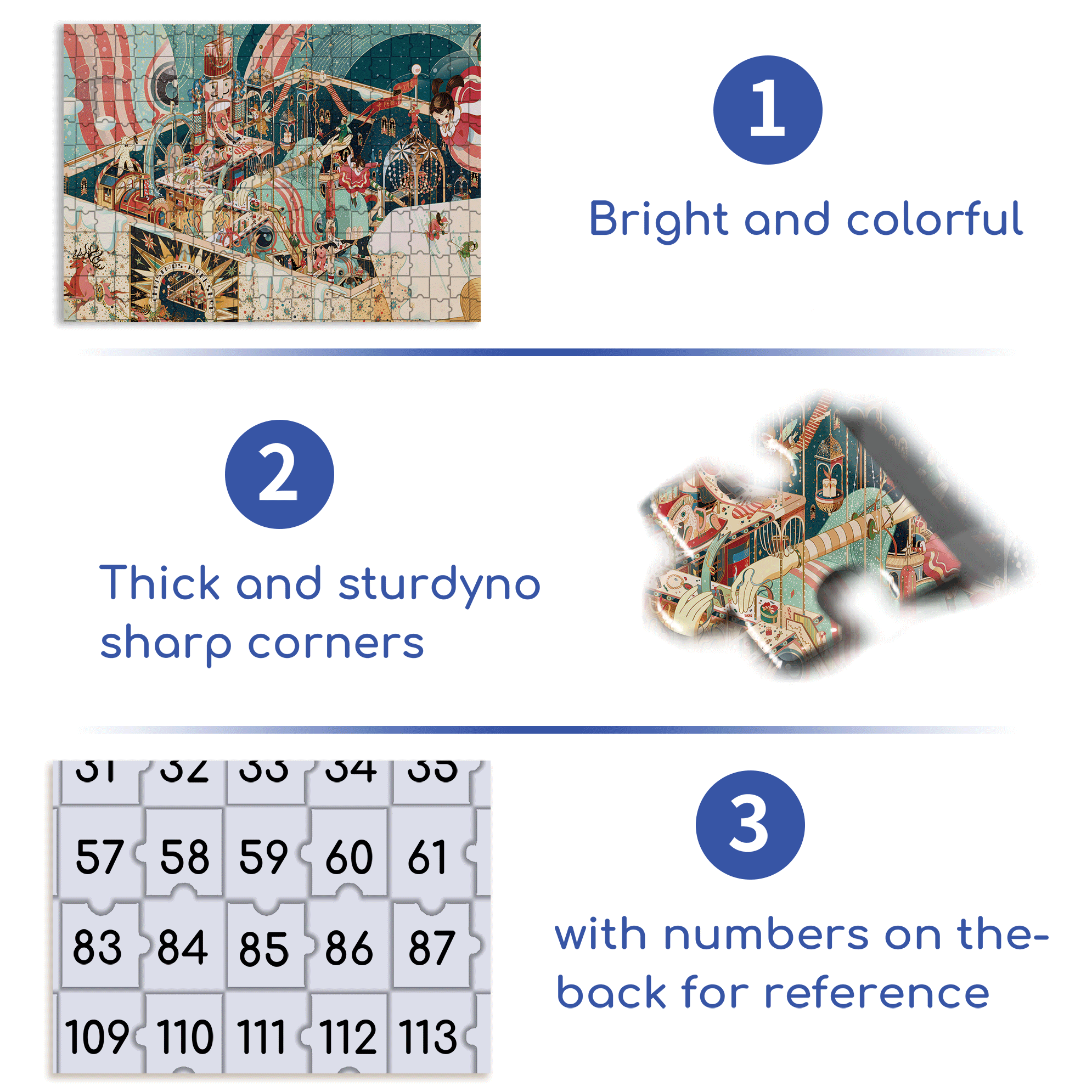 Unboxing Christmas 500pcs/1000pcs Jigsaw Puzzle, Scratch-Resistant, Interactive Family Game & Brain-Boosting DIY Decor, Perfect for Halloween, Christmas & New Year Gifts, Family Puzzle Game