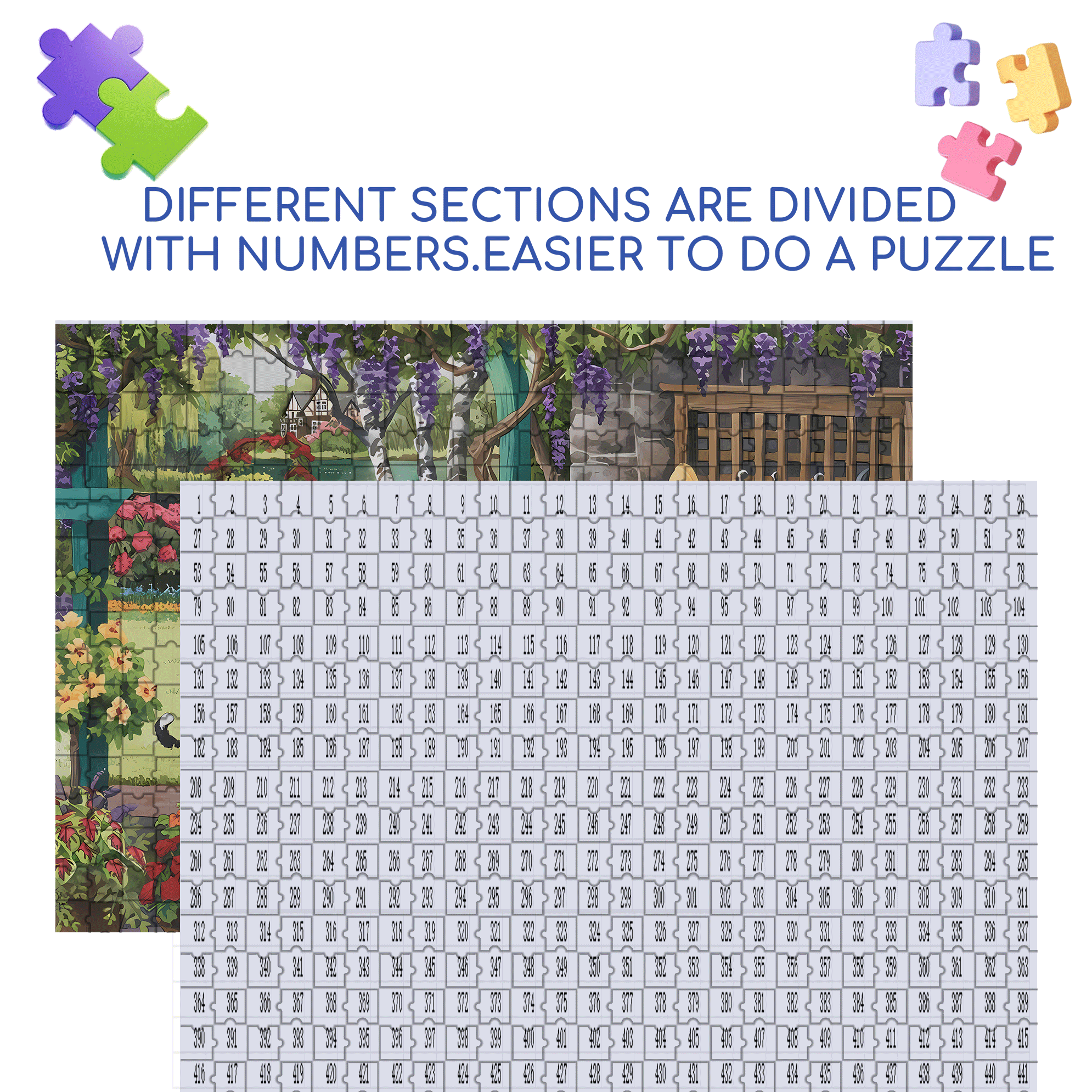 Workbench 500pcs/1000pcs Jigsaw Puzzle, Scratch-Resistant, Interactive Family Game & Brain-Boosting DIY Decor, Perfect for Halloween, Christmas & New Year Gifts, Family Puzzle Game