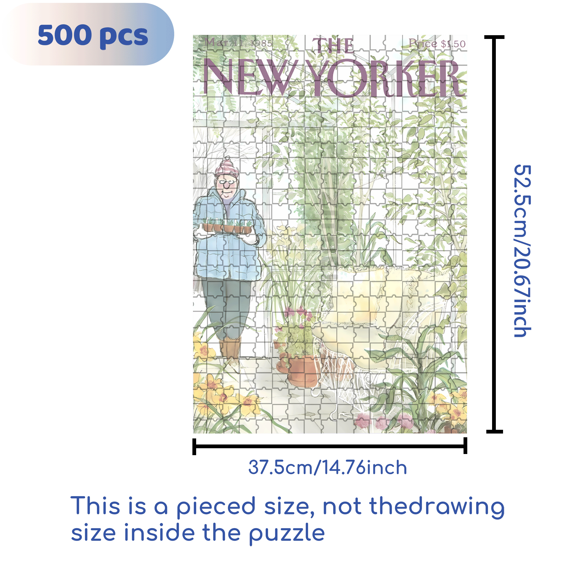 A Corner Of The Greenhouse 500pcs/1000pcs Jigsaw Puzzle, Scratch-Resistant, Interactive Family Game & Brain-Boosting DIY Decor, Perfect for Halloween, Christmas & New Year Gifts, Family Puzzle Game