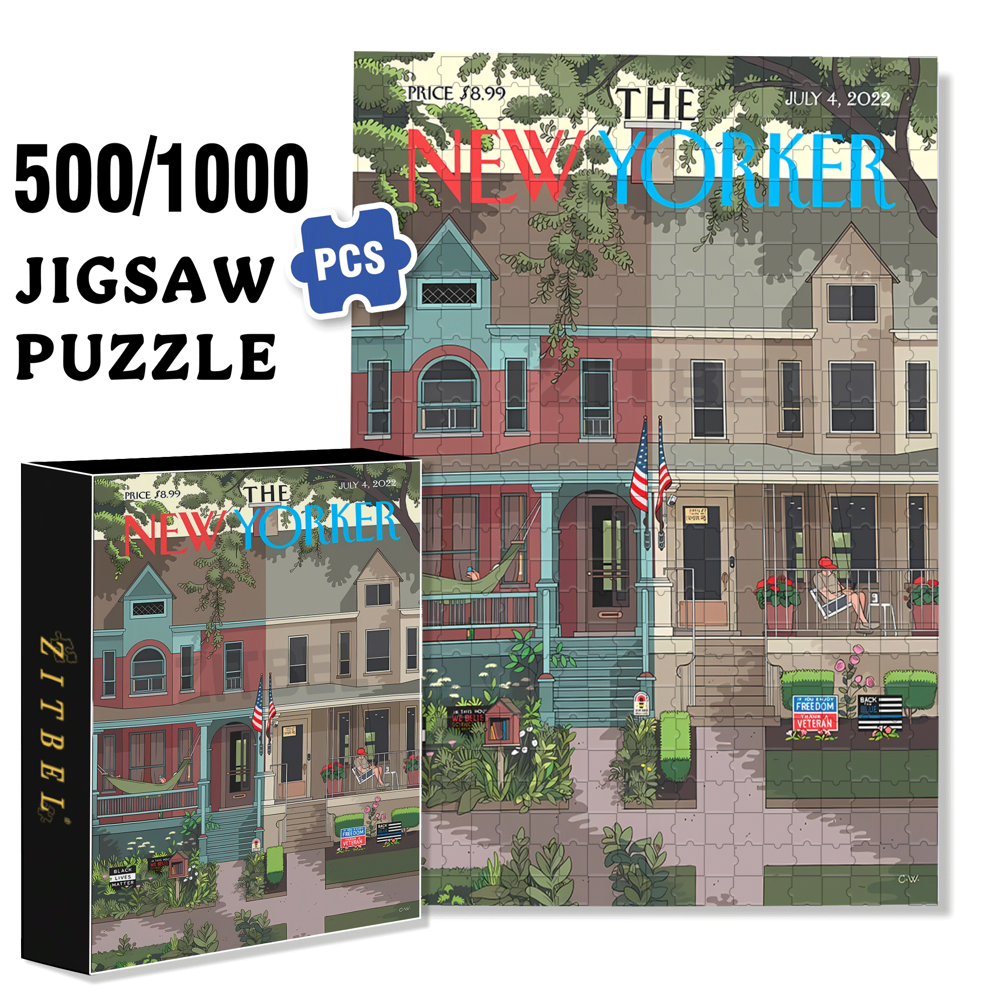 Black Lives Matter 500pcs/1000pcs Jigsaw Puzzle, Scratch-Resistant, Interactive Family Game & Brain-Boosting DIY Decor, Perfect for Halloween, Christmas & New Year Gifts, Family Puzzle Game