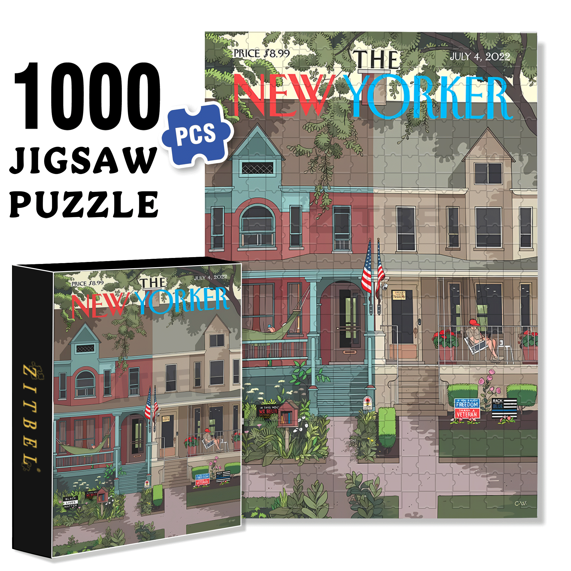 Black Lives Matter 500pcs/1000pcs Jigsaw Puzzle, Scratch-Resistant, Interactive Family Game & Brain-Boosting DIY Decor, Perfect for Halloween, Christmas & New Year Gifts, Family Puzzle Game