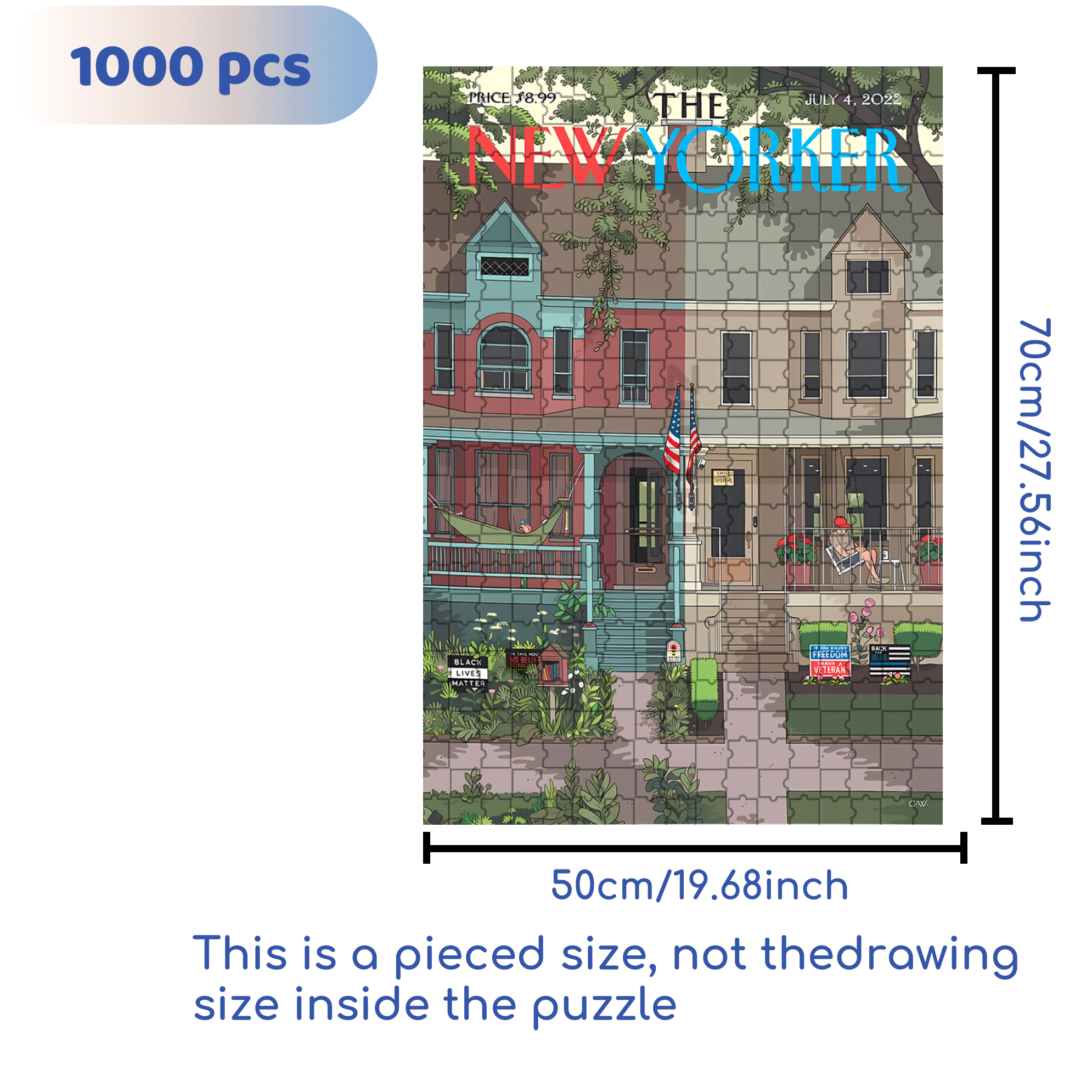 Black Lives Matter 500pcs/1000pcs Jigsaw Puzzle, Scratch-Resistant, Interactive Family Game & Brain-Boosting DIY Decor, Perfect for Halloween, Christmas & New Year Gifts, Family Puzzle Game