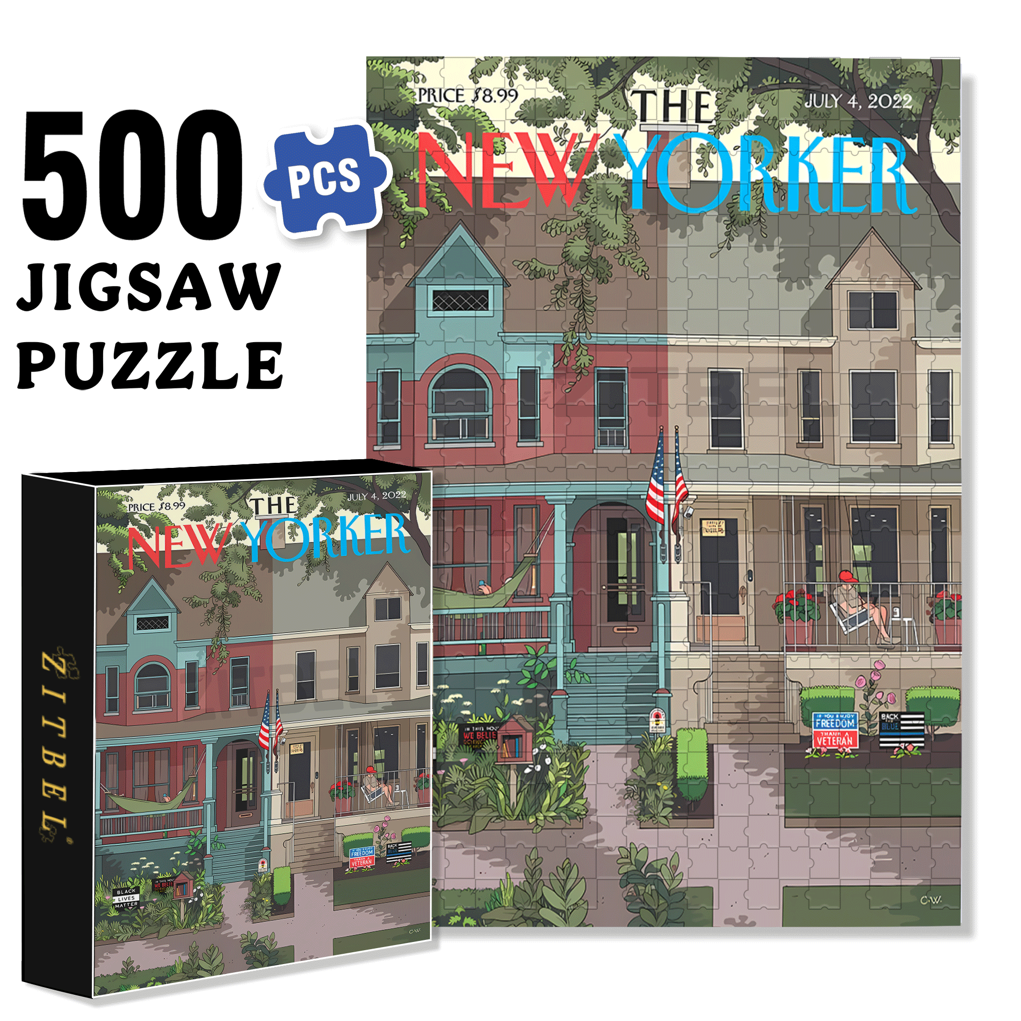 Black Lives Matter 500pcs/1000pcs Jigsaw Puzzle, Scratch-Resistant, Interactive Family Game & Brain-Boosting DIY Decor, Perfect for Halloween, Christmas & New Year Gifts, Family Puzzle Game