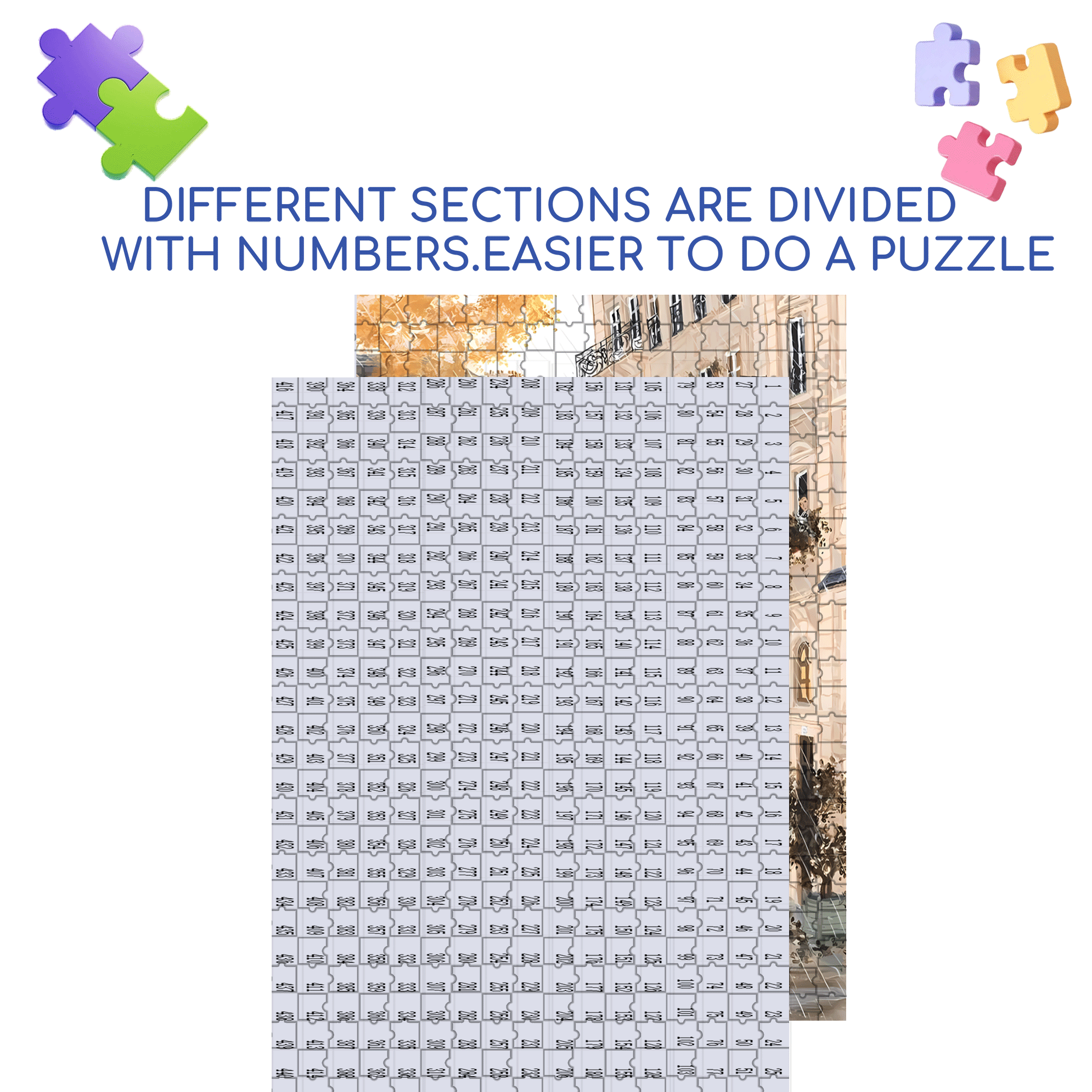 Cafe & Restaurant 500pcs/1000pcs Jigsaw Puzzle, Scratch-Resistant, Interactive Family Game & Brain-Boosting DIY Decor, Perfect for Halloween, Christmas & New Year Gifts, Family Puzzle Game