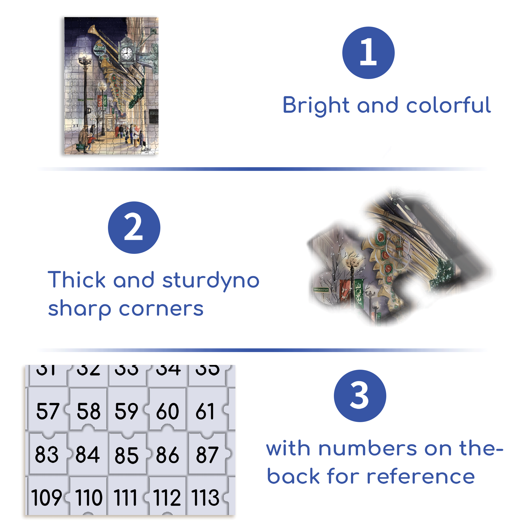 Christmas Eve 3 500pcs/1000pcs Jigsaw Puzzle, Scratch-Resistant, Interactive Family Game & Brain-Boosting DIY Decor, Perfect for Halloween, Christmas & New Year Gifts, Family Puzzle Game