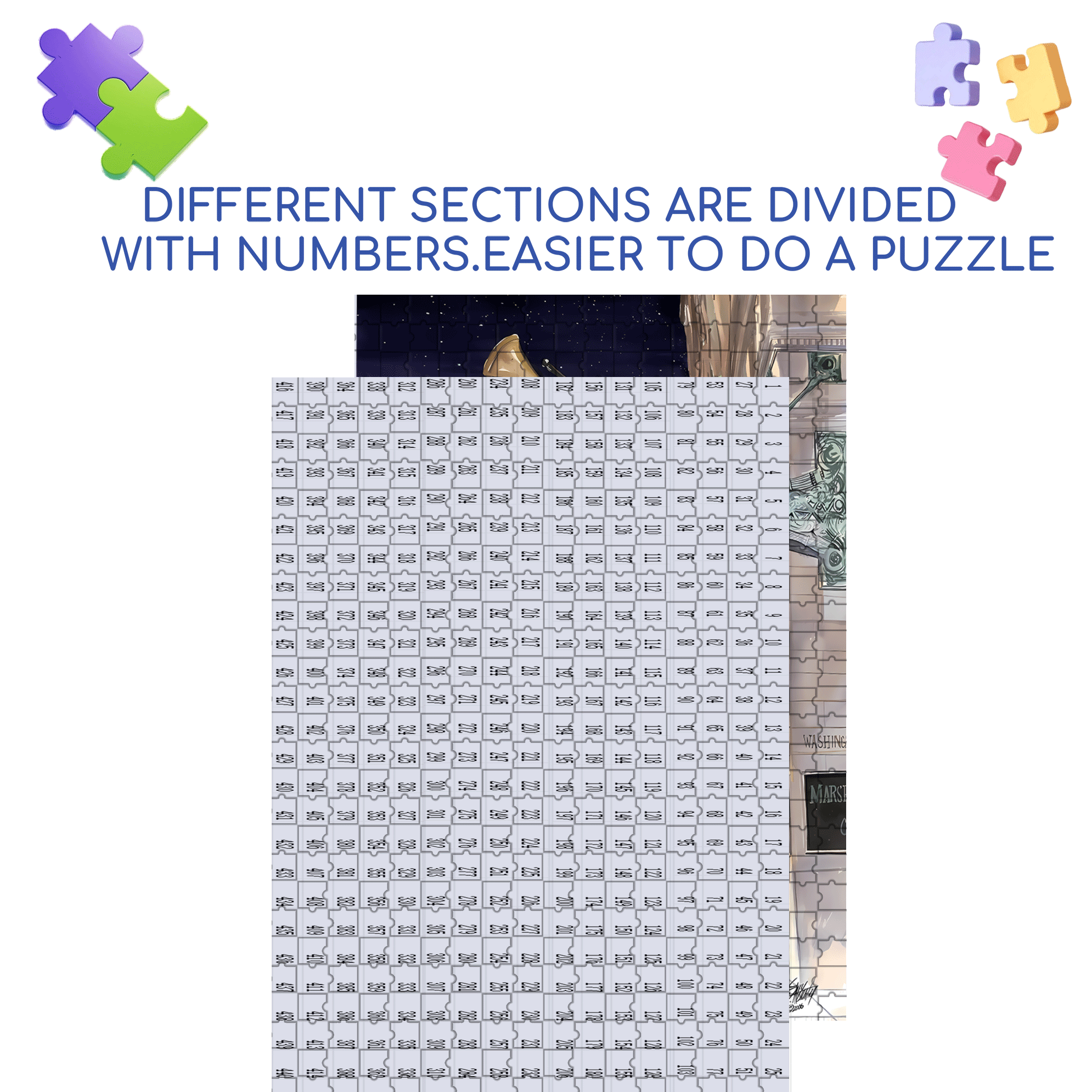 Christmas Eve 3 500pcs/1000pcs Jigsaw Puzzle, Scratch-Resistant, Interactive Family Game & Brain-Boosting DIY Decor, Perfect for Halloween, Christmas & New Year Gifts, Family Puzzle Game