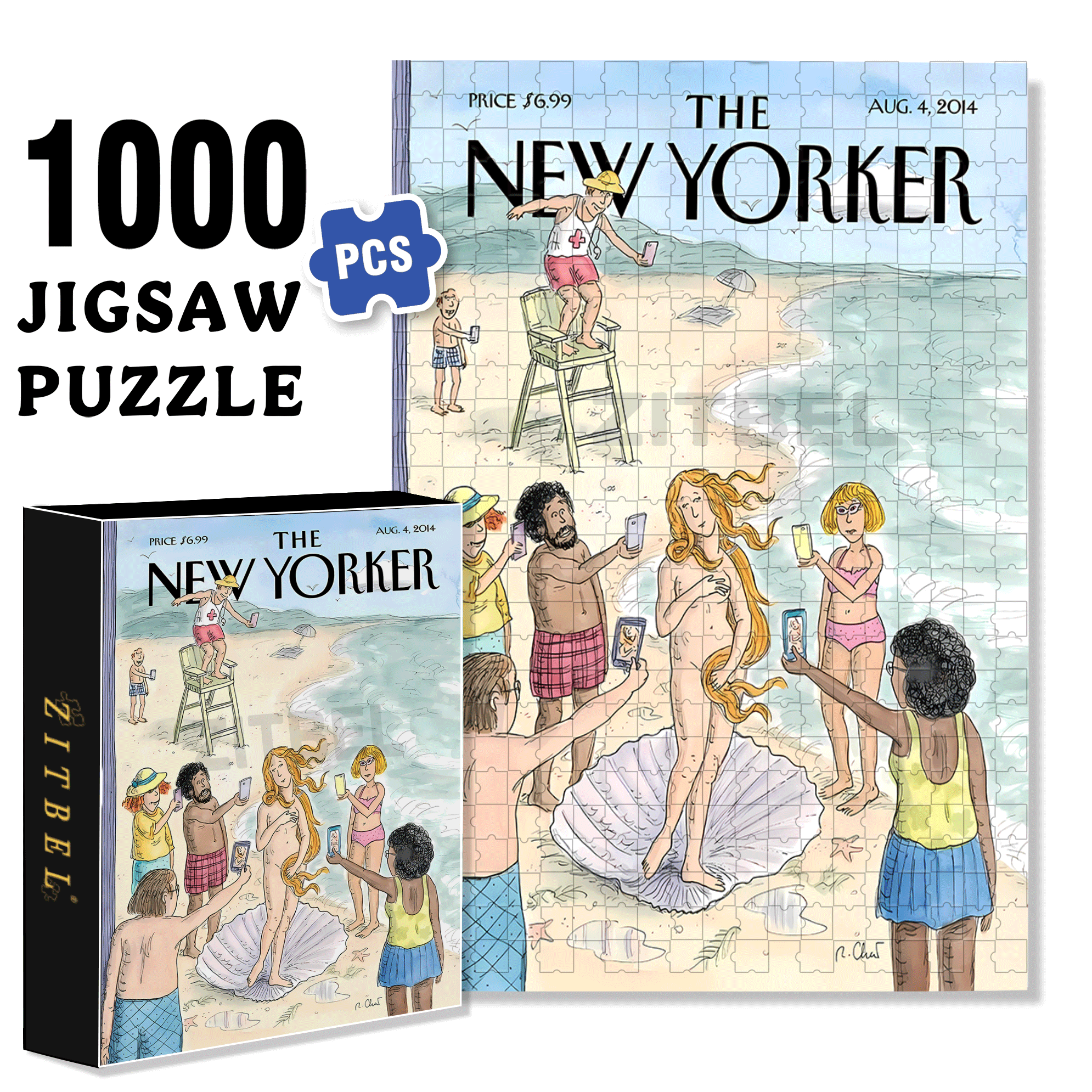 Clam Essence 500pcs/1000pcs Jigsaw Puzzle, Scratch-Resistant, Interactive Family Game & Brain-Boosting DIY Decor, Perfect for Halloween, Christmas & New Year Gifts, Family Puzzle Game