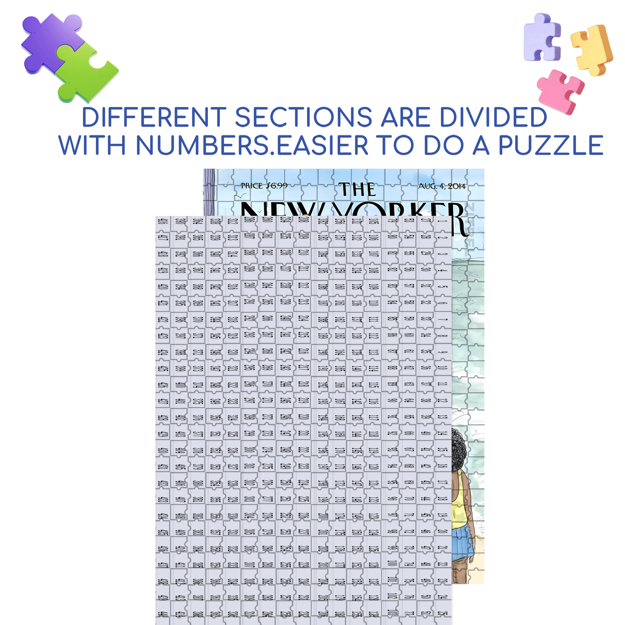 Clam Essence 500pcs/1000pcs Jigsaw Puzzle, Scratch-Resistant, Interactive Family Game & Brain-Boosting DIY Decor, Perfect for Halloween, Christmas & New Year Gifts, Family Puzzle Game