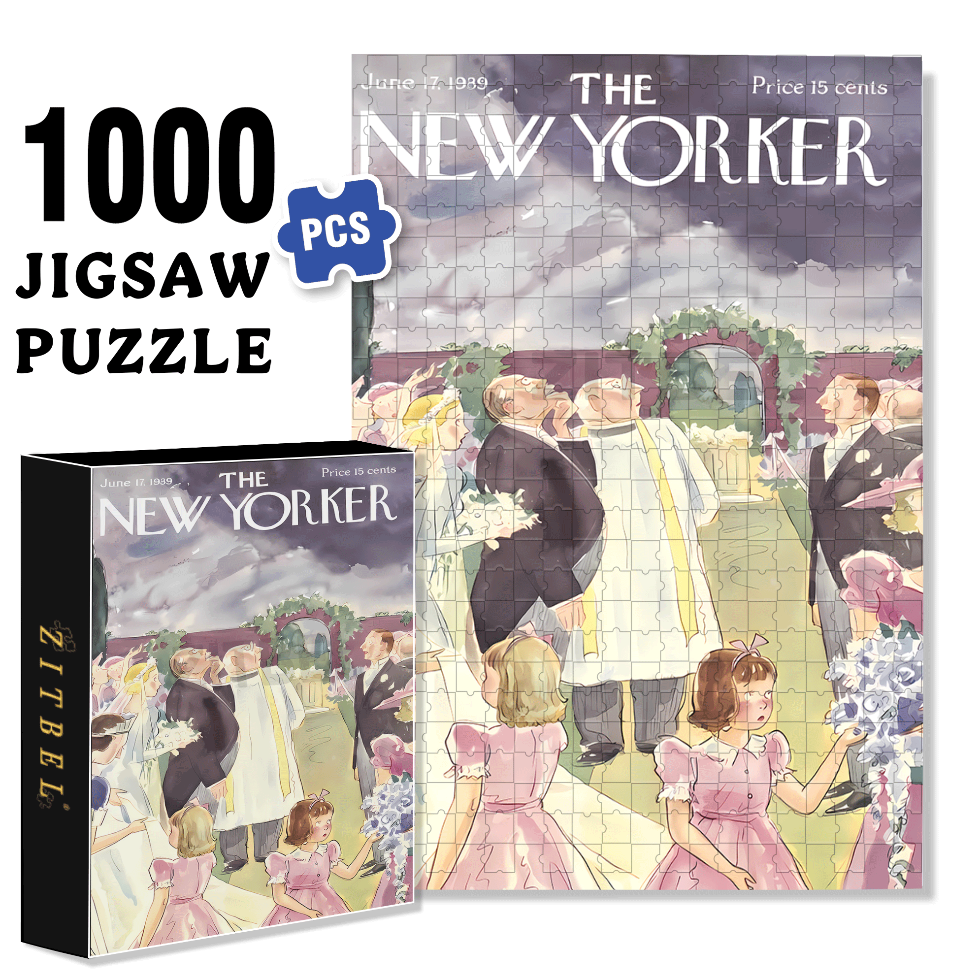 Dark Clouds Gathered 500pcs/1000pcs Jigsaw Puzzle, Scratch-Resistant, Interactive Family Game & Brain-Boosting DIY Decor, Perfect for Halloween, Christmas & New Year Gifts, Family Puzzle Game