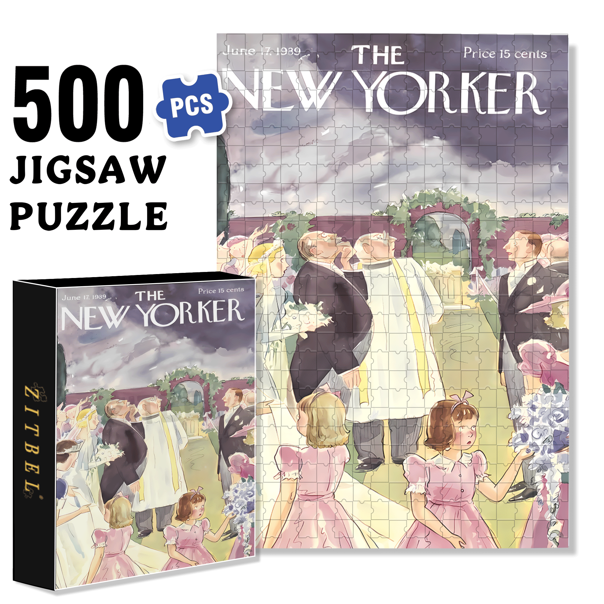 Dark Clouds Gathered 500pcs/1000pcs Jigsaw Puzzle, Scratch-Resistant, Interactive Family Game & Brain-Boosting DIY Decor, Perfect for Halloween, Christmas & New Year Gifts, Family Puzzle Game