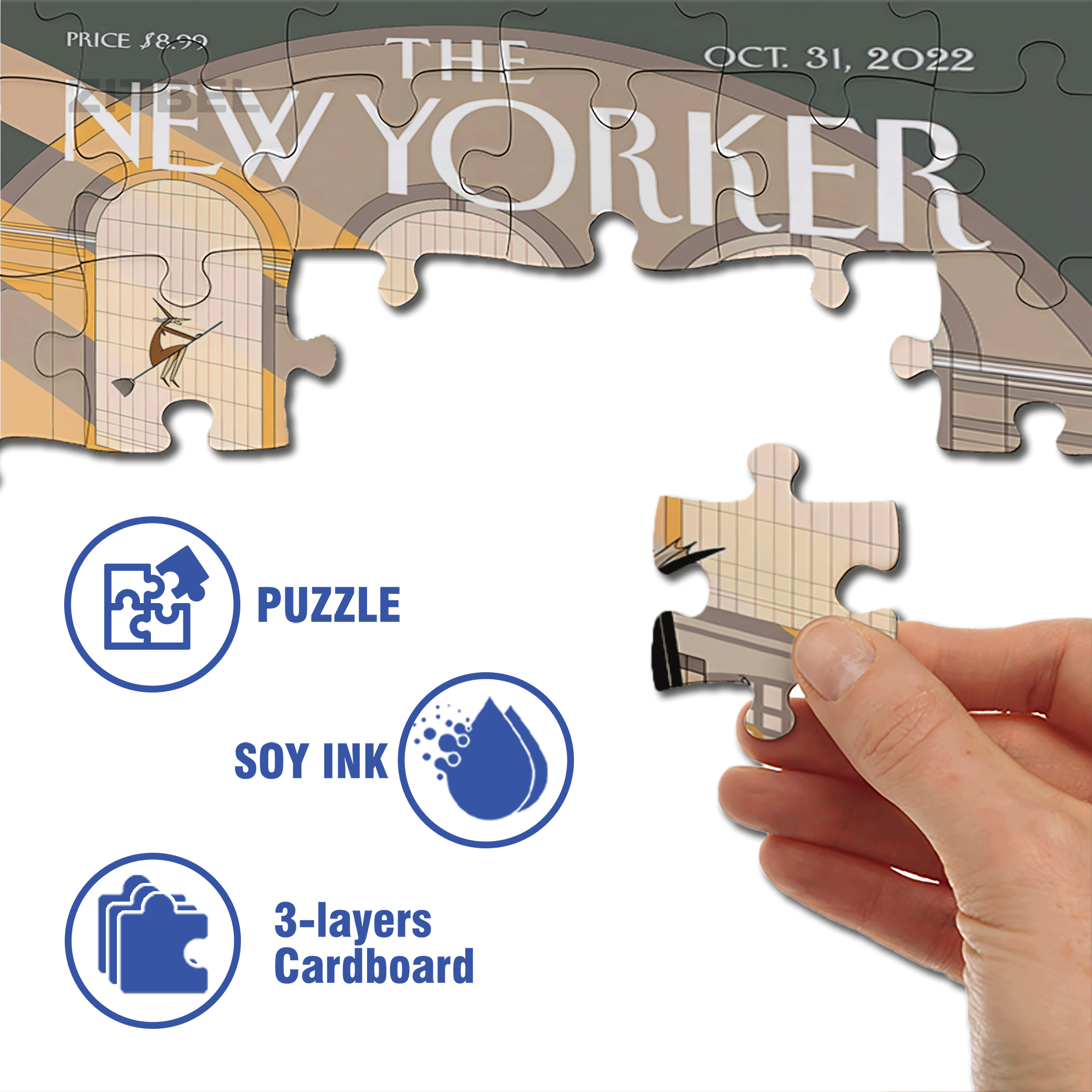 Eight Twenty-three 500pcs/1000pcs Jigsaw Puzzle, Scratch-Resistant, Interactive Family Game & Brain-Boosting DIY Decor, Perfect for Halloween, Christmas & New Year Gifts, Family Puzzle Game