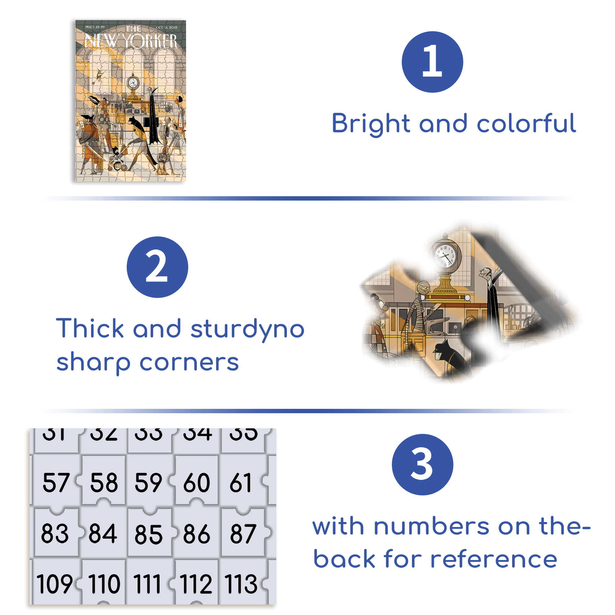 Eight Twenty-three 500pcs/1000pcs Jigsaw Puzzle, Scratch-Resistant, Interactive Family Game & Brain-Boosting DIY Decor, Perfect for Halloween, Christmas & New Year Gifts, Family Puzzle Game