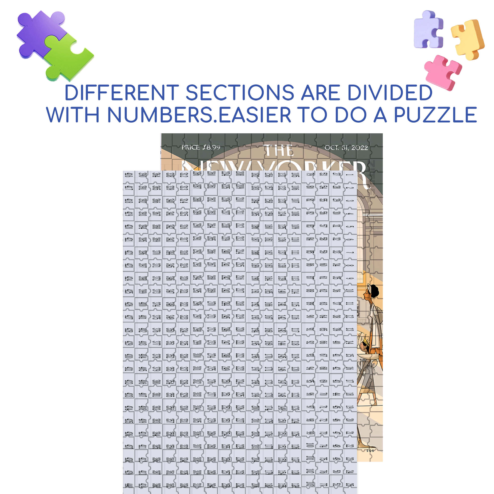 Eight Twenty-three 500pcs/1000pcs Jigsaw Puzzle, Scratch-Resistant, Interactive Family Game & Brain-Boosting DIY Decor, Perfect for Halloween, Christmas & New Year Gifts, Family Puzzle Game