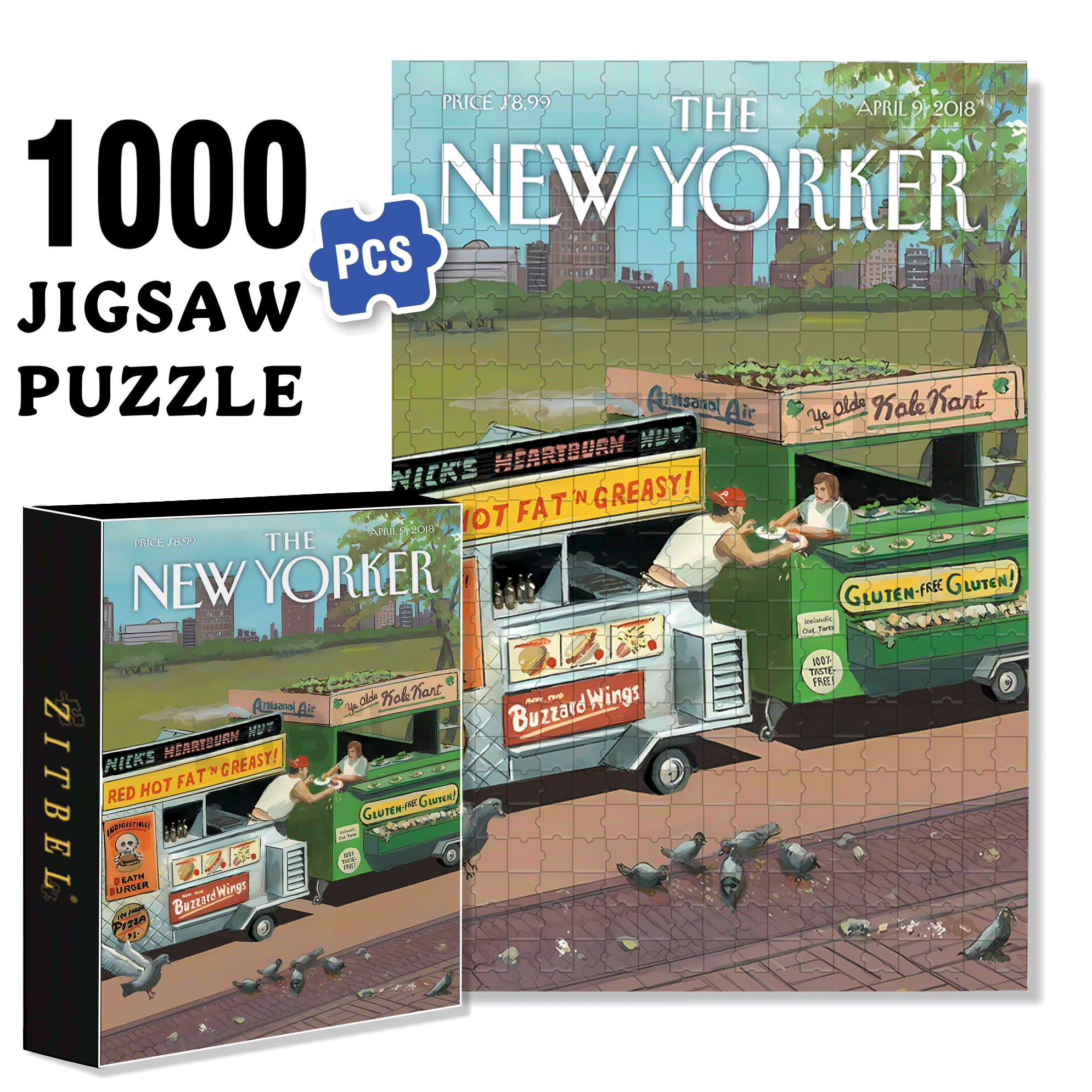 Exchange Flavors 500pcs/1000pcs Jigsaw Puzzle, Scratch-Resistant, Interactive Family Game & Brain-Boosting DIY Decor, Perfect for Halloween, Christmas & New Year Gifts, Family Puzzle Game