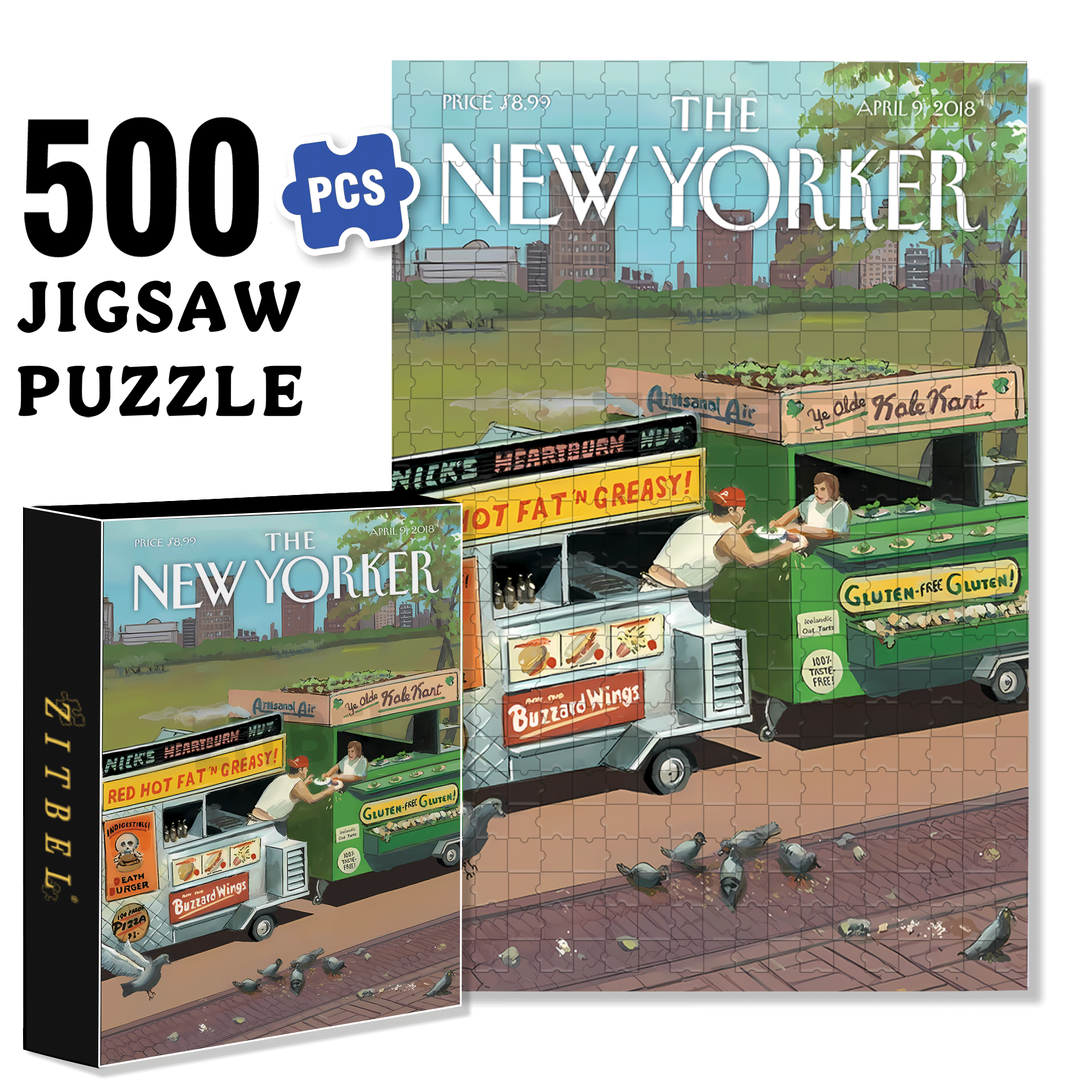 Exchange Flavors 500pcs/1000pcs Jigsaw Puzzle, Scratch-Resistant, Interactive Family Game & Brain-Boosting DIY Decor, Perfect for Halloween, Christmas & New Year Gifts, Family Puzzle Game