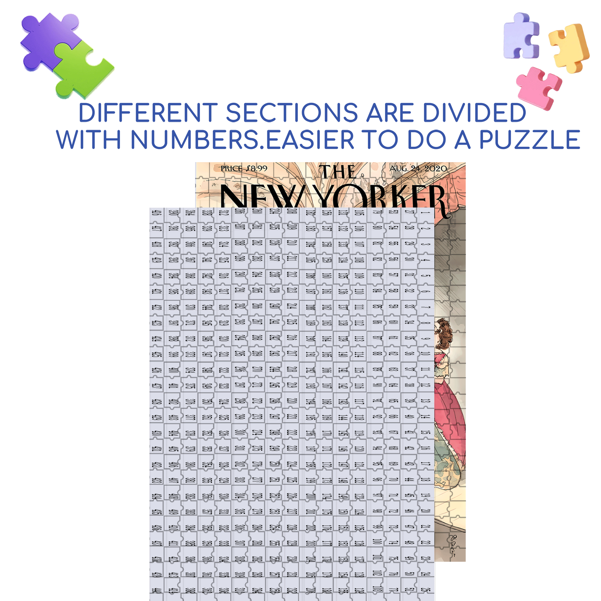 Fake Audience 500pcs/1000pcs Jigsaw Puzzle, Scratch-Resistant, Interactive Family Game & Brain-Boosting DIY Decor, Perfect for Halloween, Christmas & New Year Gifts, Family Puzzle Game