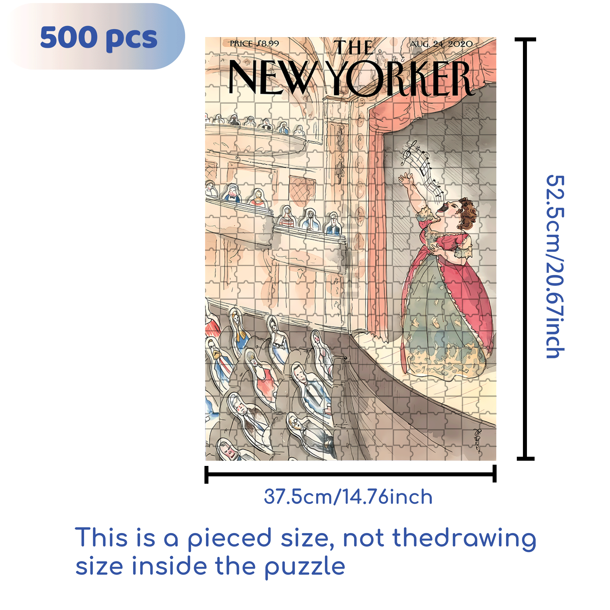 Fake Audience 500pcs/1000pcs Jigsaw Puzzle, Scratch-Resistant, Interactive Family Game & Brain-Boosting DIY Decor, Perfect for Halloween, Christmas & New Year Gifts, Family Puzzle Game