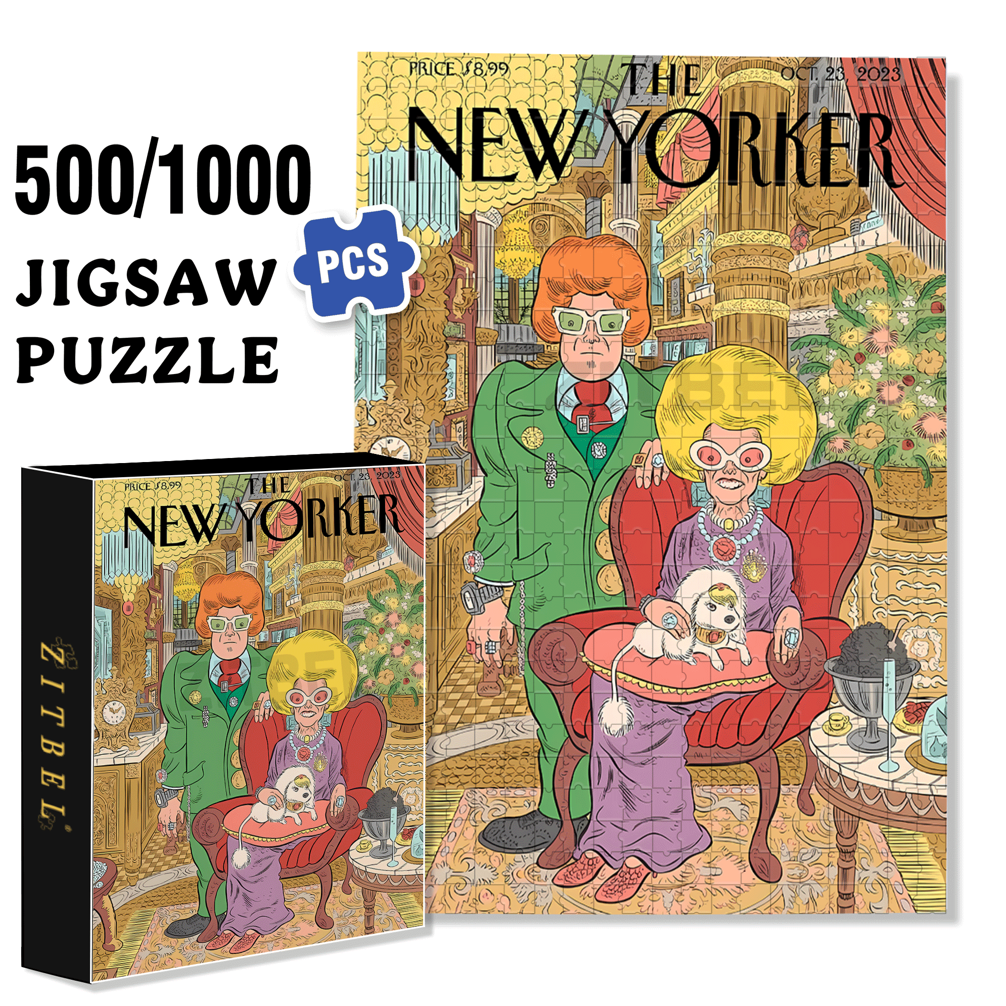 Family Glory 500pcs/1000pcs Jigsaw Puzzle, Scratch-Resistant, Interactive Family Game & Brain-Boosting DIY Decor, Perfect for Halloween, Christmas & New Year Gifts, Family Puzzle Game