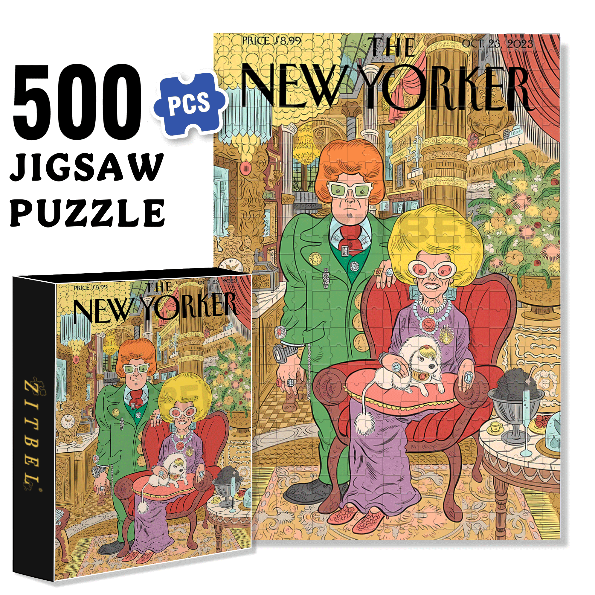 Family Glory 500pcs/1000pcs Jigsaw Puzzle, Scratch-Resistant, Interactive Family Game & Brain-Boosting DIY Decor, Perfect for Halloween, Christmas & New Year Gifts, Family Puzzle Game