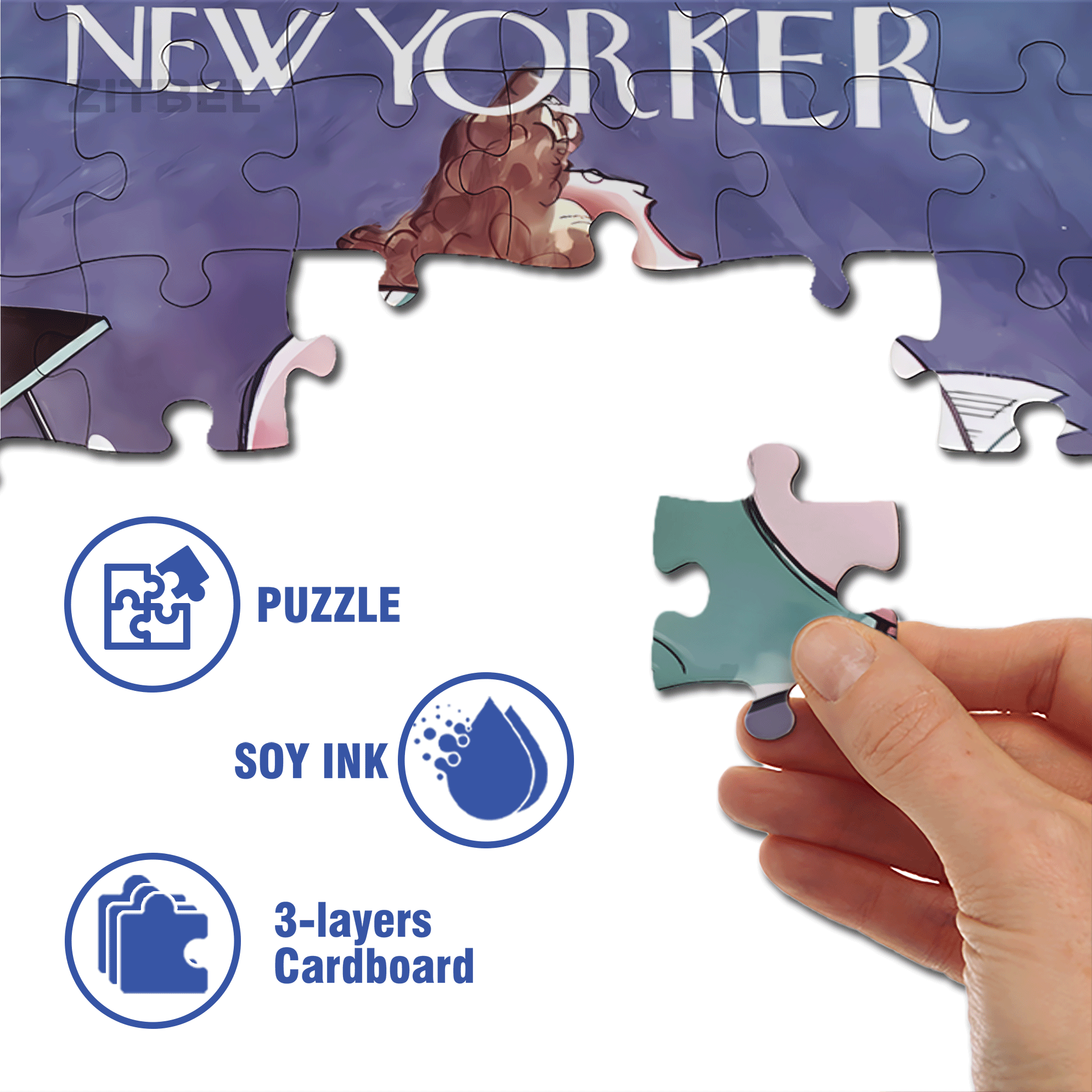 Female Singer 500pcs/1000pcs Jigsaw Puzzle, Scratch-Resistant, Interactive Family Game & Brain-Boosting DIY Decor, Perfect for Halloween, Christmas & New Year Gifts, Family Puzzle Game