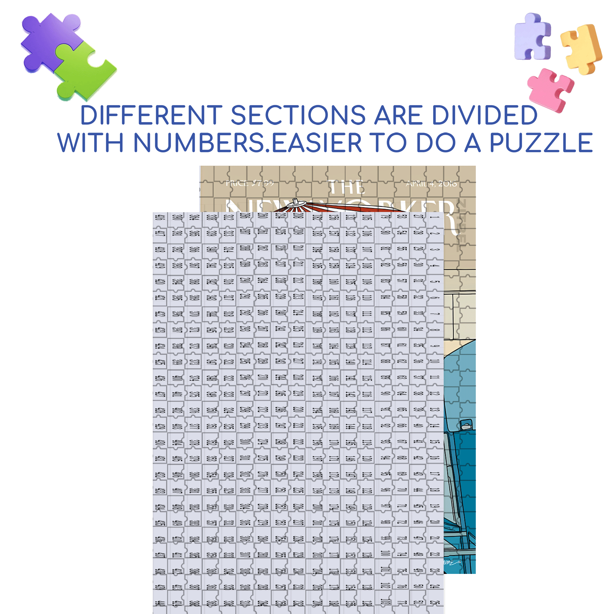 Hot Dog Selling Cart 500pcs/1000pcs Jigsaw Puzzle, Scratch-Resistant, Interactive Family Game & Brain-Boosting DIY Decor, Perfect for Halloween, Christmas & New Year Gifts, Family Puzzle Game
