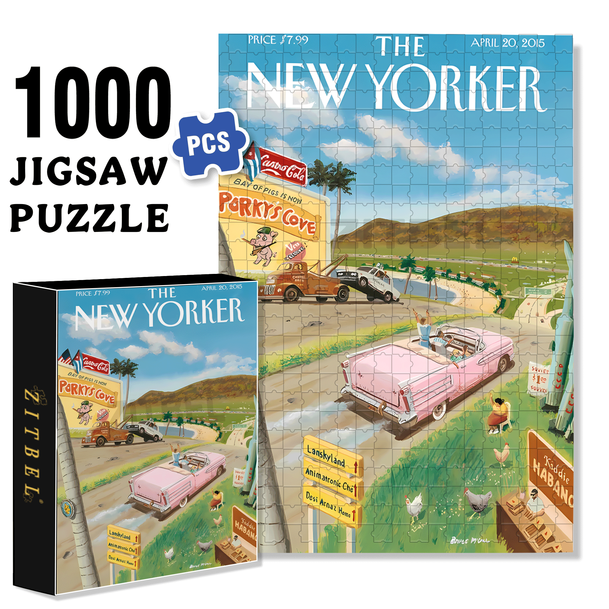 Lanskyland 500pcs/1000pcs Jigsaw Puzzle, Scratch-Resistant, Interactive Family Game & Brain-Boosting DIY Decor, Perfect for Halloween, Christmas & New Year Gifts, Family Puzzle Game