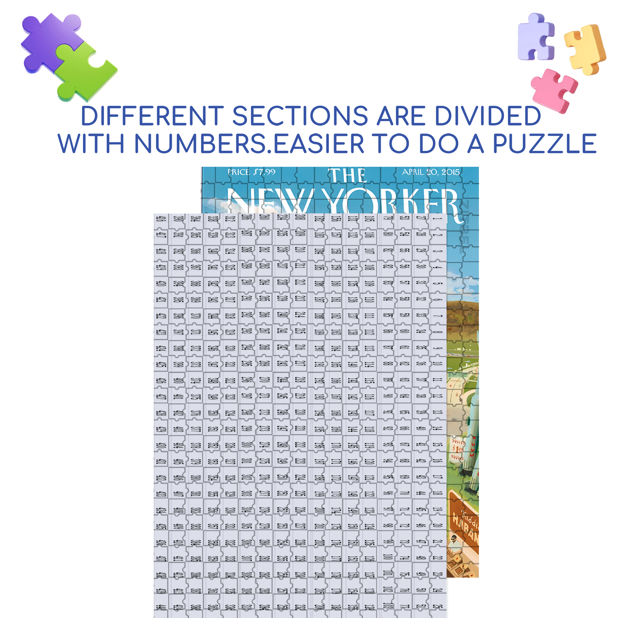 Lanskyland 500pcs/1000pcs Jigsaw Puzzle, Scratch-Resistant, Interactive Family Game & Brain-Boosting DIY Decor, Perfect for Halloween, Christmas & New Year Gifts, Family Puzzle Game