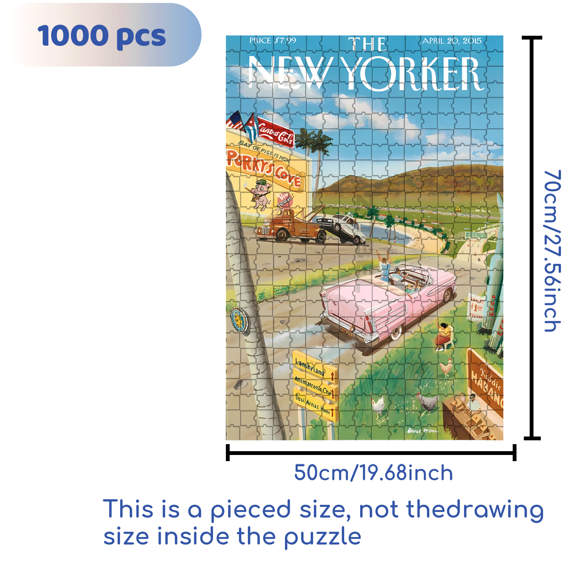 Lanskyland 500pcs/1000pcs Jigsaw Puzzle, Scratch-Resistant, Interactive Family Game & Brain-Boosting DIY Decor, Perfect for Halloween, Christmas & New Year Gifts, Family Puzzle Game