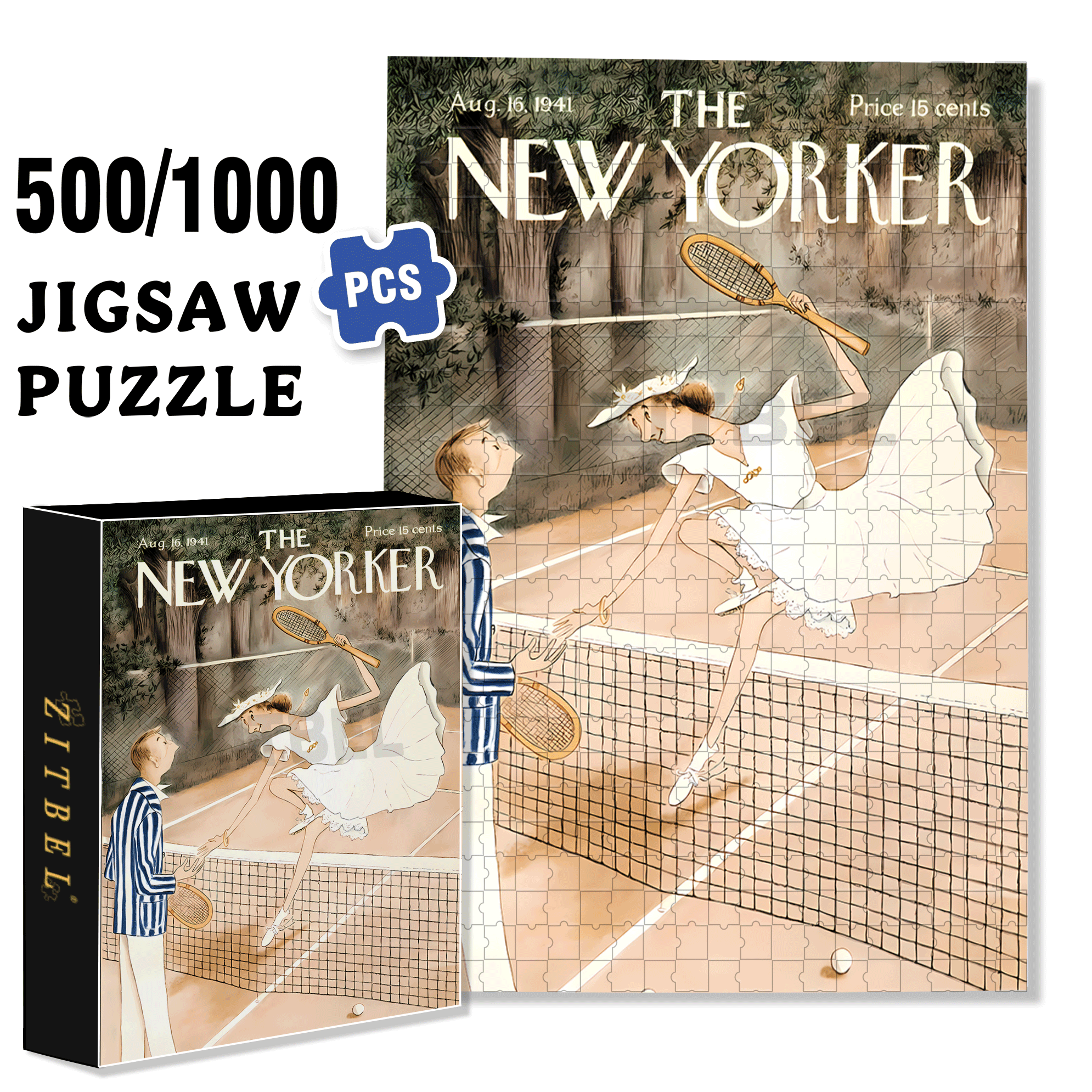 LOVE ALL 500pcs/1000pcs Jigsaw Puzzle, Scratch-Resistant, Interactive Family Game & Brain-Boosting DIY Decor, Perfect for Halloween, Christmas & New Year Gifts, Family Puzzle Game