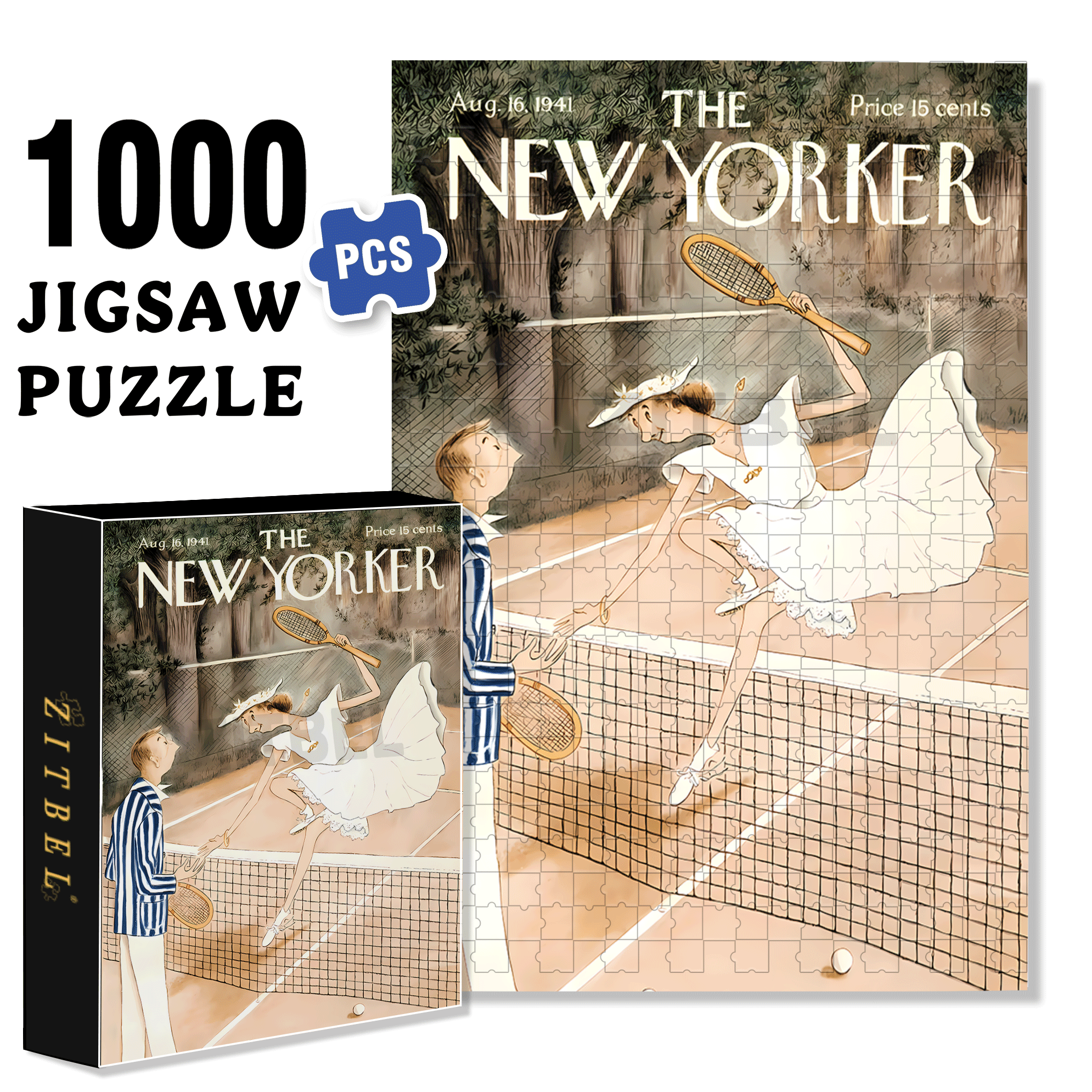 LOVE ALL 500pcs/1000pcs Jigsaw Puzzle, Scratch-Resistant, Interactive Family Game & Brain-Boosting DIY Decor, Perfect for Halloween, Christmas & New Year Gifts, Family Puzzle Game