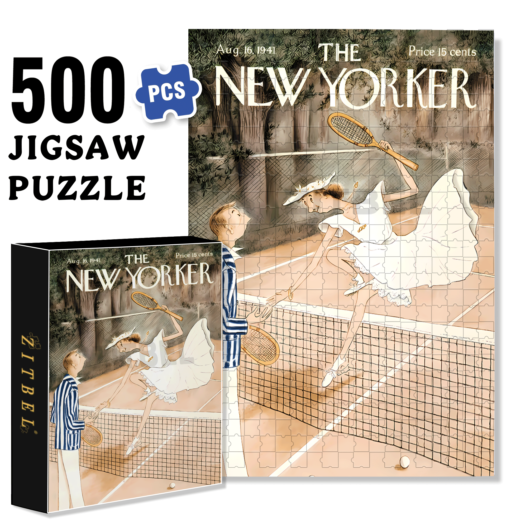 LOVE ALL 500pcs/1000pcs Jigsaw Puzzle, Scratch-Resistant, Interactive Family Game & Brain-Boosting DIY Decor, Perfect for Halloween, Christmas & New Year Gifts, Family Puzzle Game