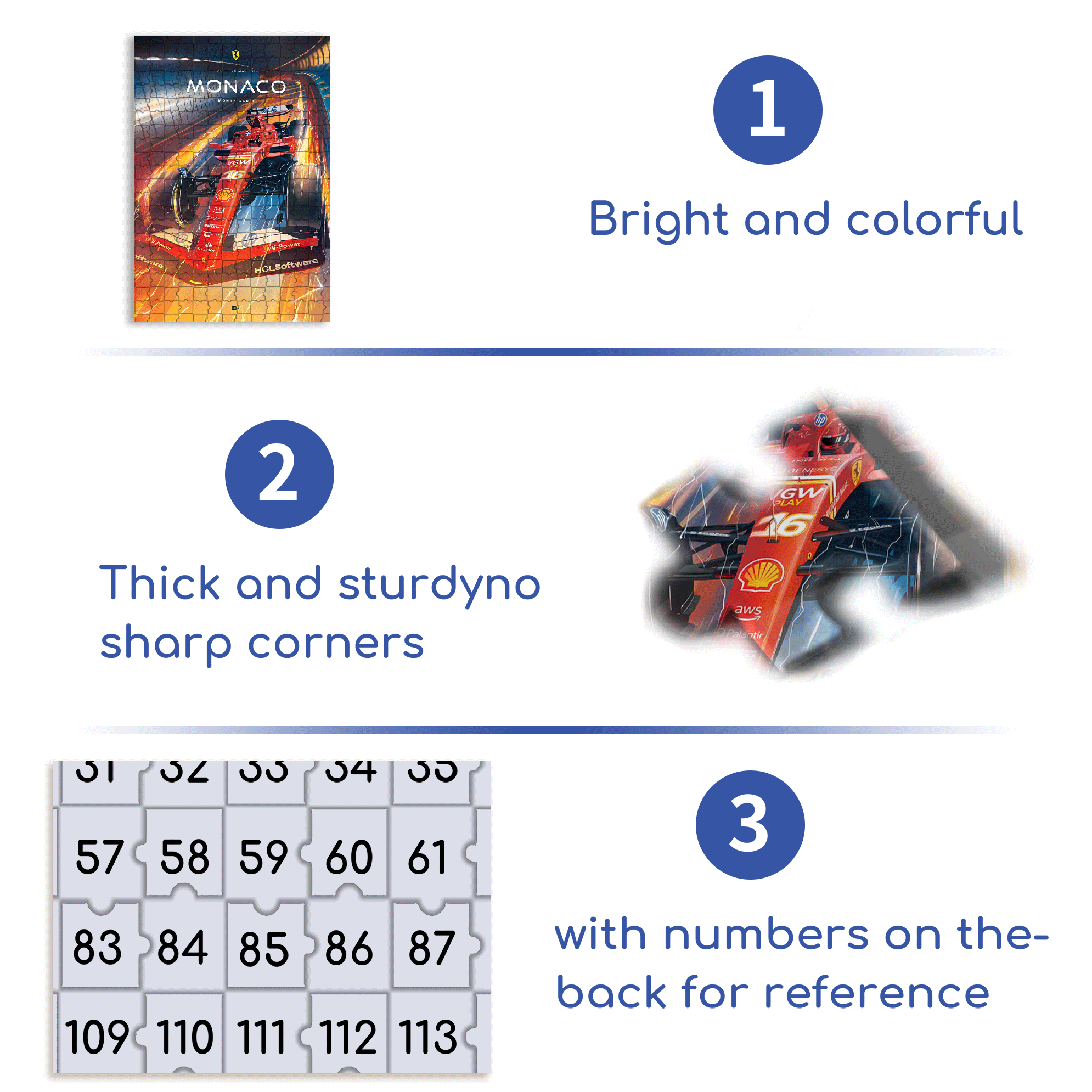 Monaco 500pcs/1000pcs Jigsaw Puzzle, Scratch-Resistant, Interactive Family Game & Brain-Boosting DIY Decor, Perfect for Halloween, Christmas & New Year Gifts, Family Puzzle Game