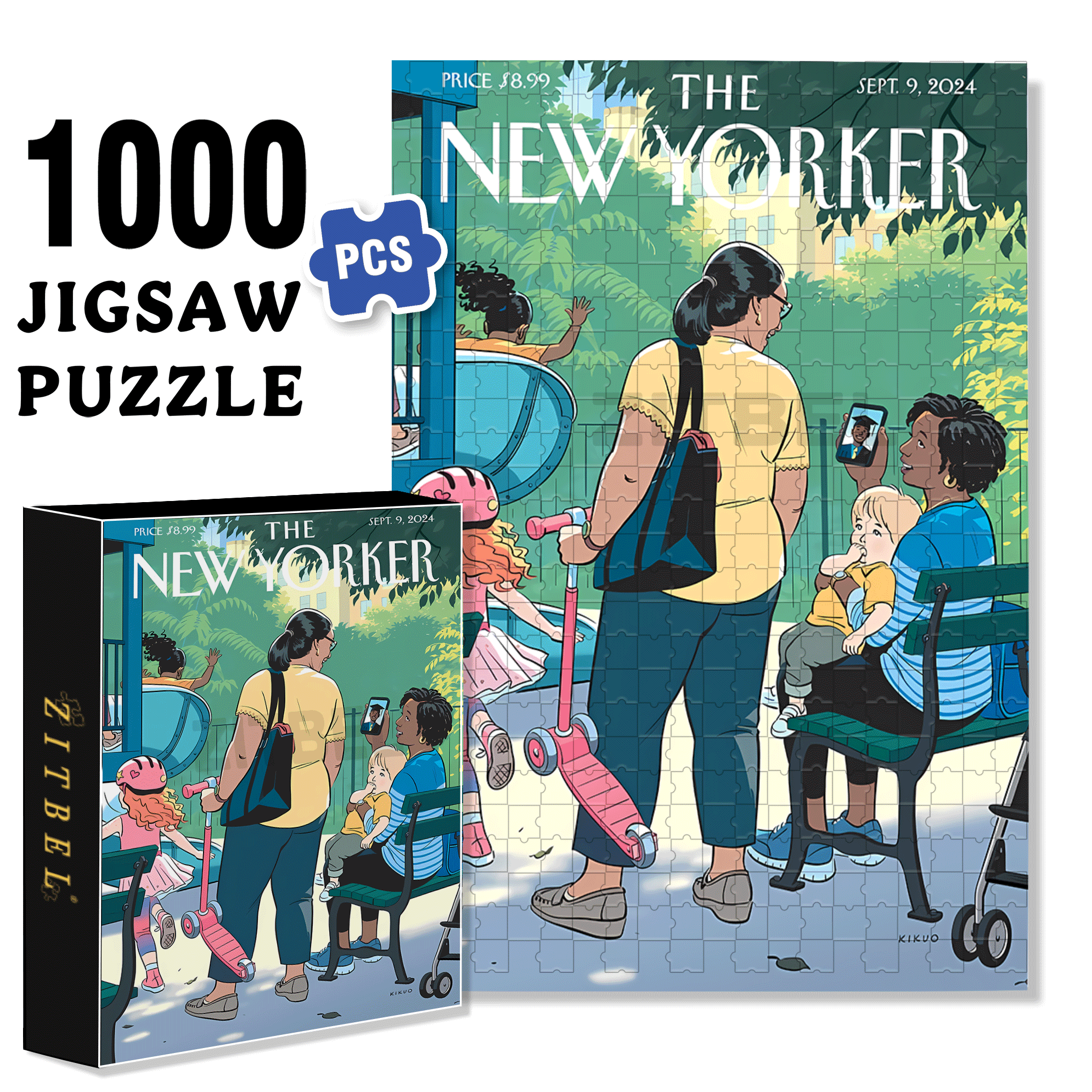 My Son 500pcs/1000pcs Jigsaw Puzzle, Scratch-Resistant, Interactive Family Game & Brain-Boosting DIY Decor, Perfect for Halloween, Christmas & New Year Gifts, Family Puzzle Game