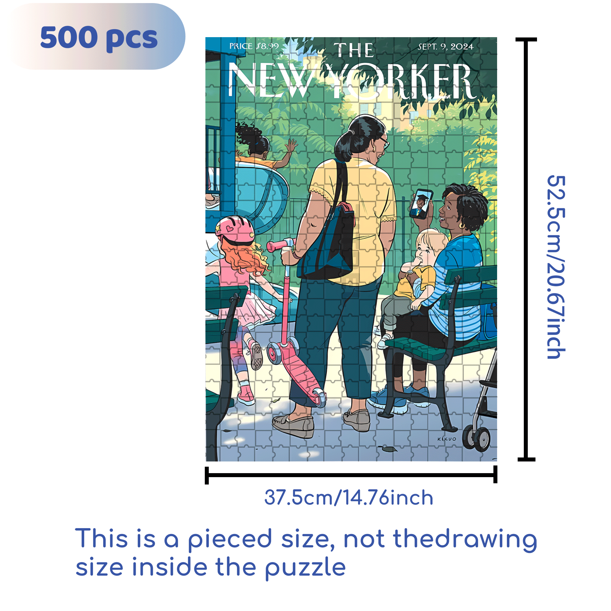 My Son 500pcs/1000pcs Jigsaw Puzzle, Scratch-Resistant, Interactive Family Game & Brain-Boosting DIY Decor, Perfect for Halloween, Christmas & New Year Gifts, Family Puzzle Game