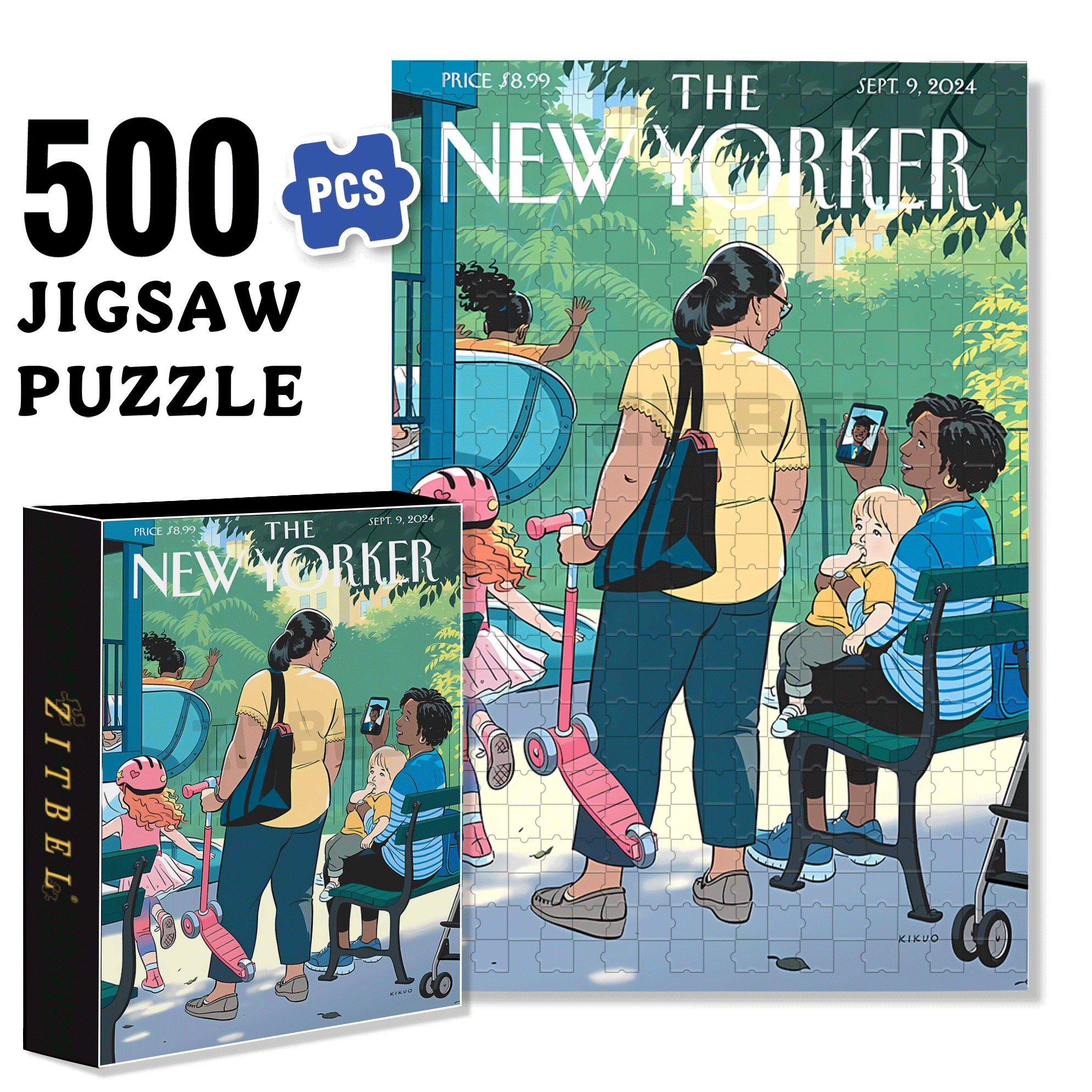 My Son 500pcs/1000pcs Jigsaw Puzzle, Scratch-Resistant, Interactive Family Game & Brain-Boosting DIY Decor, Perfect for Halloween, Christmas & New Year Gifts, Family Puzzle Game