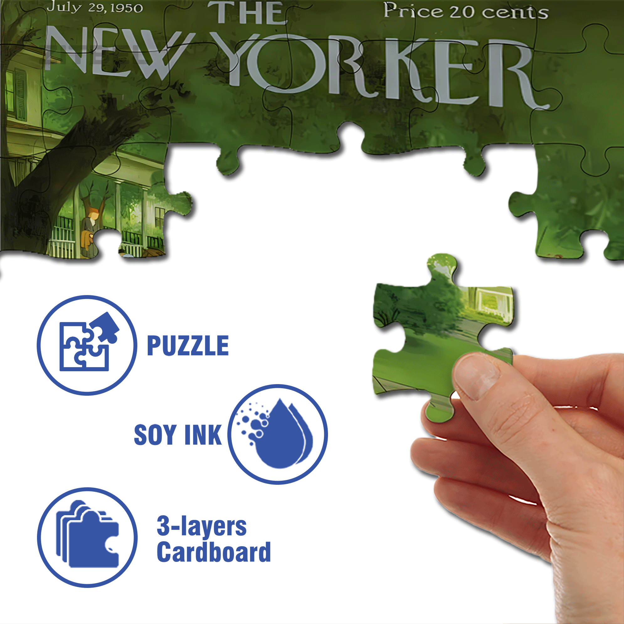 New Neighbors 500pcs/1000pcs Jigsaw Puzzle, Scratch-Resistant, Interactive Family Game & Brain-Boosting DIY Decor, Perfect for Halloween, Christmas & New Year Gifts, Family Puzzle Game