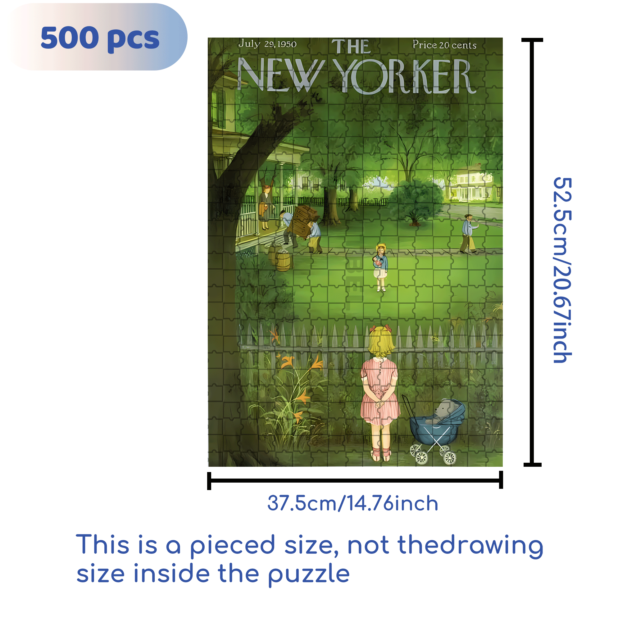 New Neighbors 500pcs/1000pcs Jigsaw Puzzle, Scratch-Resistant, Interactive Family Game & Brain-Boosting DIY Decor, Perfect for Halloween, Christmas & New Year Gifts, Family Puzzle Game