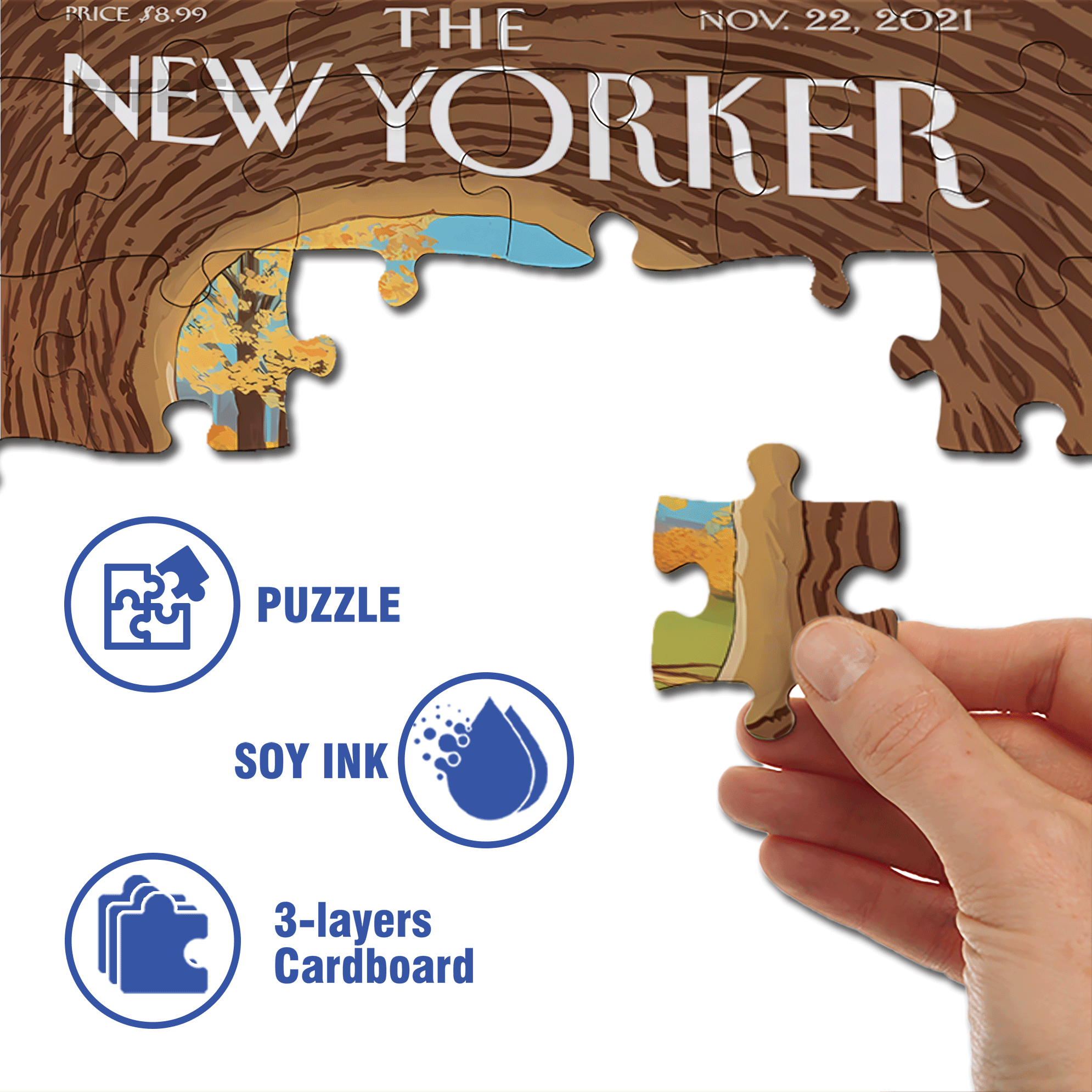 Nut Supermarket 500pcs/1000pcs Jigsaw Puzzle, Scratch-Resistant, Interactive Family Game & Brain-Boosting DIY Decor, Perfect for Halloween, Christmas & New Year Gifts, Family Puzzle Game