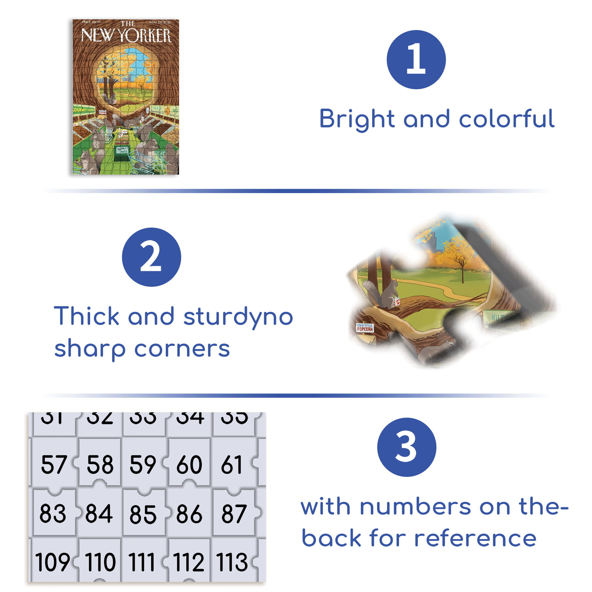 Nut Supermarket 500pcs/1000pcs Jigsaw Puzzle, Scratch-Resistant, Interactive Family Game & Brain-Boosting DIY Decor, Perfect for Halloween, Christmas & New Year Gifts, Family Puzzle Game