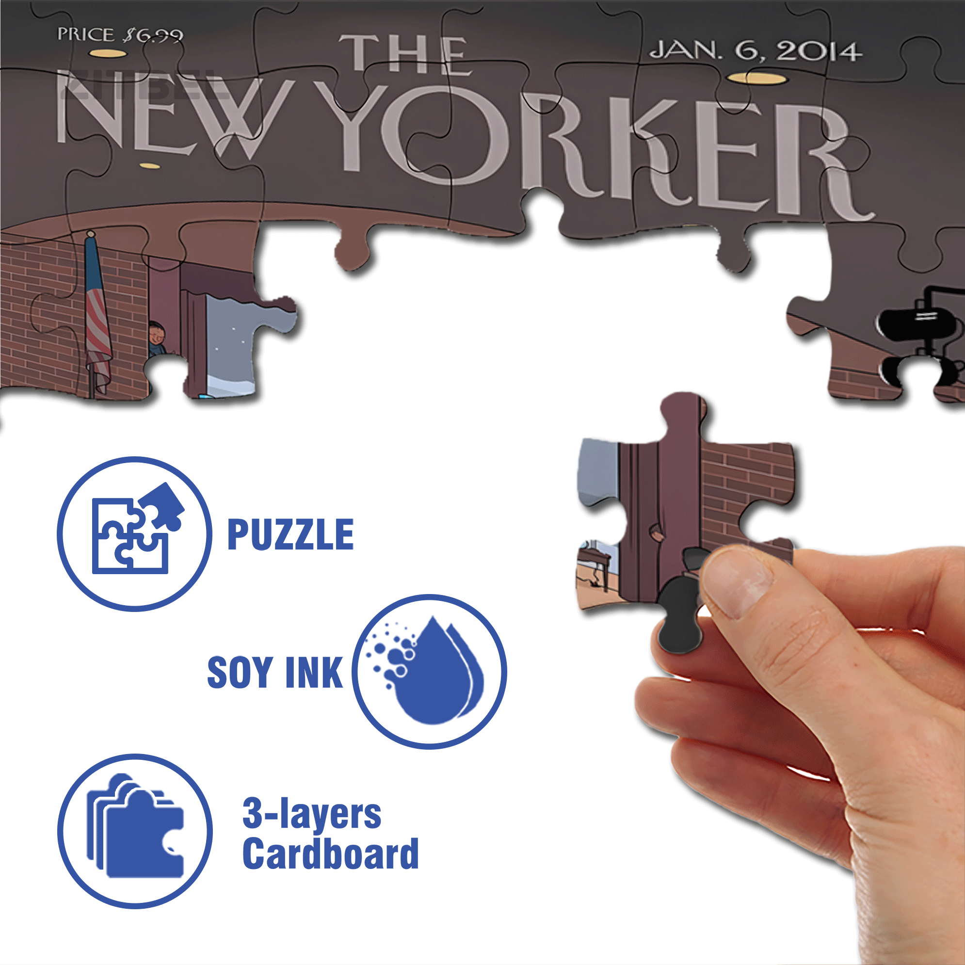 Open Day 500pcs/1000pcs Jigsaw Puzzle, Scratch-Resistant, Interactive Family Game & Brain-Boosting DIY Decor, Perfect for Halloween, Christmas & New Year Gifts, Family Puzzle Game