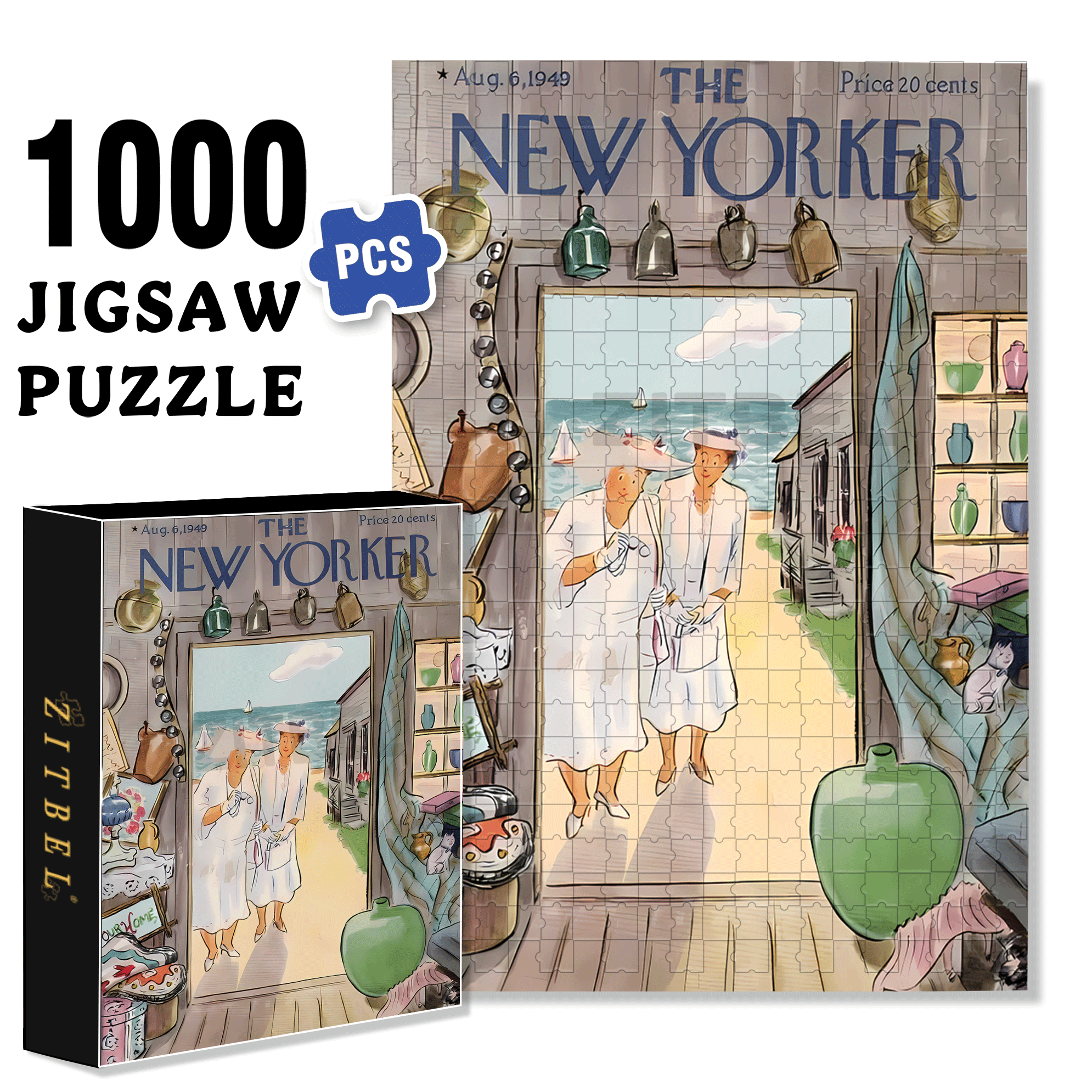 Our Home 500pcs/1000pcs Jigsaw Puzzle, Scratch-Resistant, Interactive Family Game & Brain-Boosting DIY Decor, Perfect for Halloween, Christmas & New Year Gifts, Family Puzzle Game
