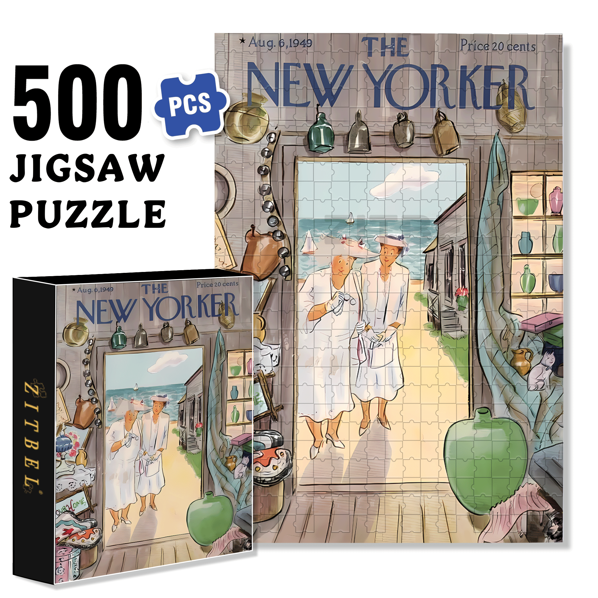 Our Home 500pcs/1000pcs Jigsaw Puzzle, Scratch-Resistant, Interactive Family Game & Brain-Boosting DIY Decor, Perfect for Halloween, Christmas & New Year Gifts, Family Puzzle Game