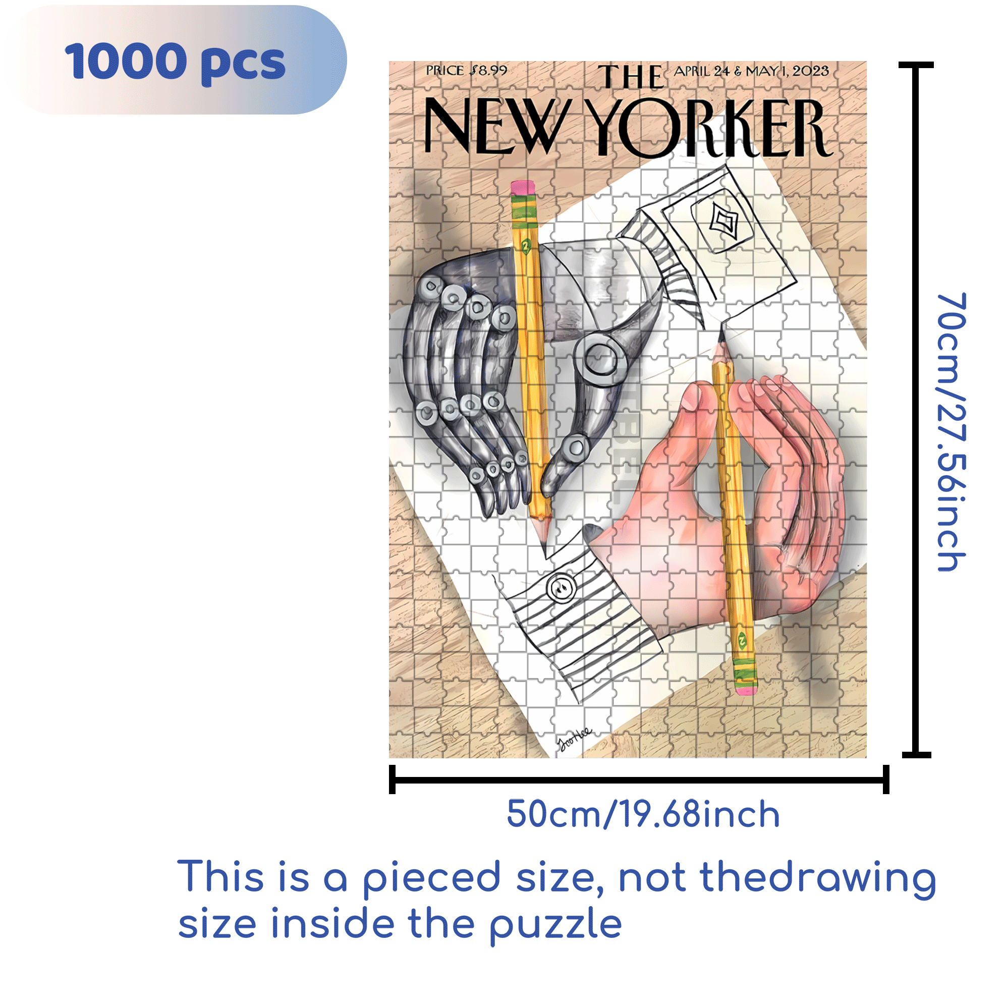 Present And Future 500pcs/1000pcs Jigsaw Puzzle, Scratch-Resistant, Interactive Family Game & Brain-Boosting DIY Decor, Perfect for Halloween, Christmas & New Year Gifts, Family Puzzle Game