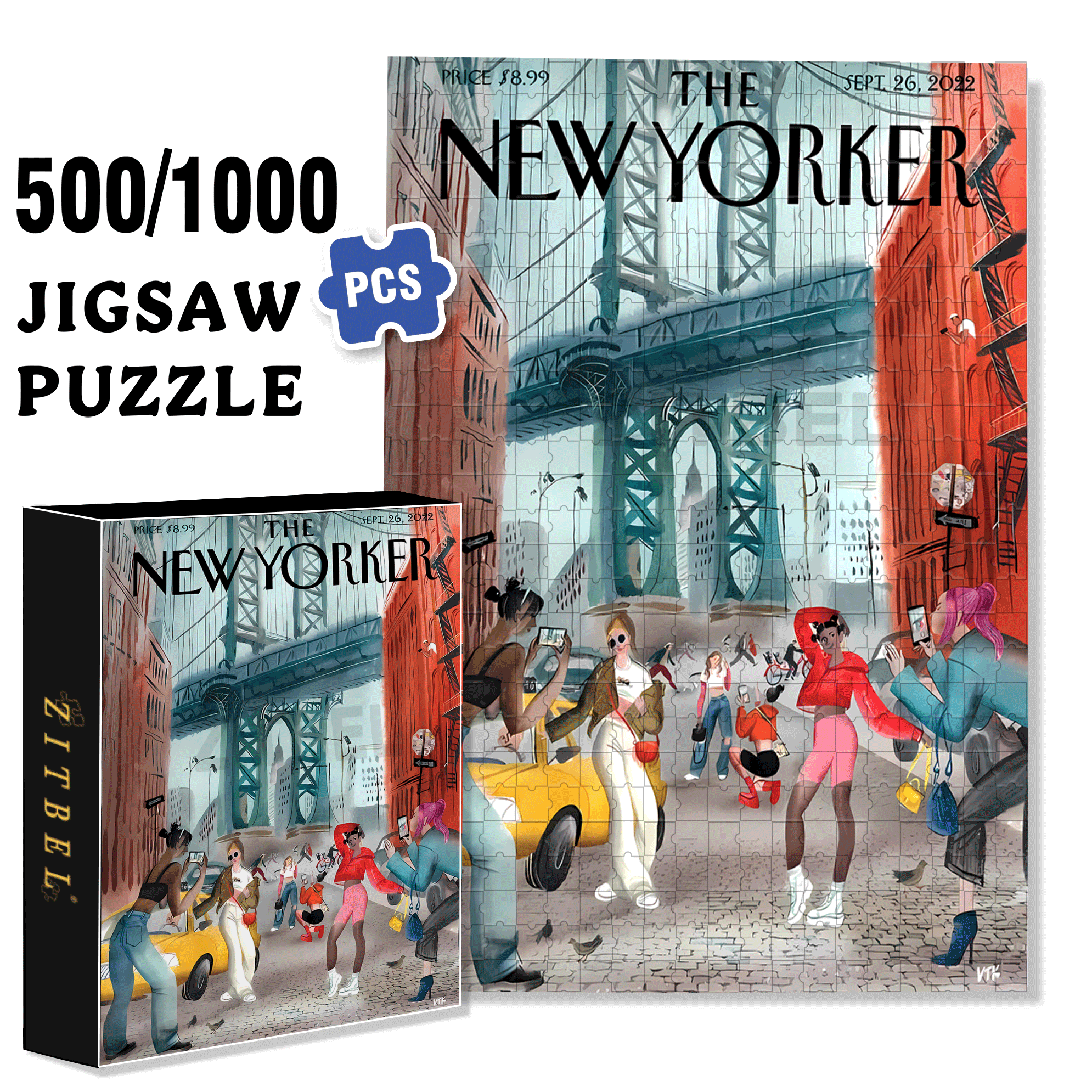 Private Photographer 500pcs/1000pcs Jigsaw Puzzle, Scratch-Resistant, Interactive Family Game & Brain-Boosting DIY Decor, Perfect for Halloween, Christmas & New Year Gifts, Family Puzzle Game