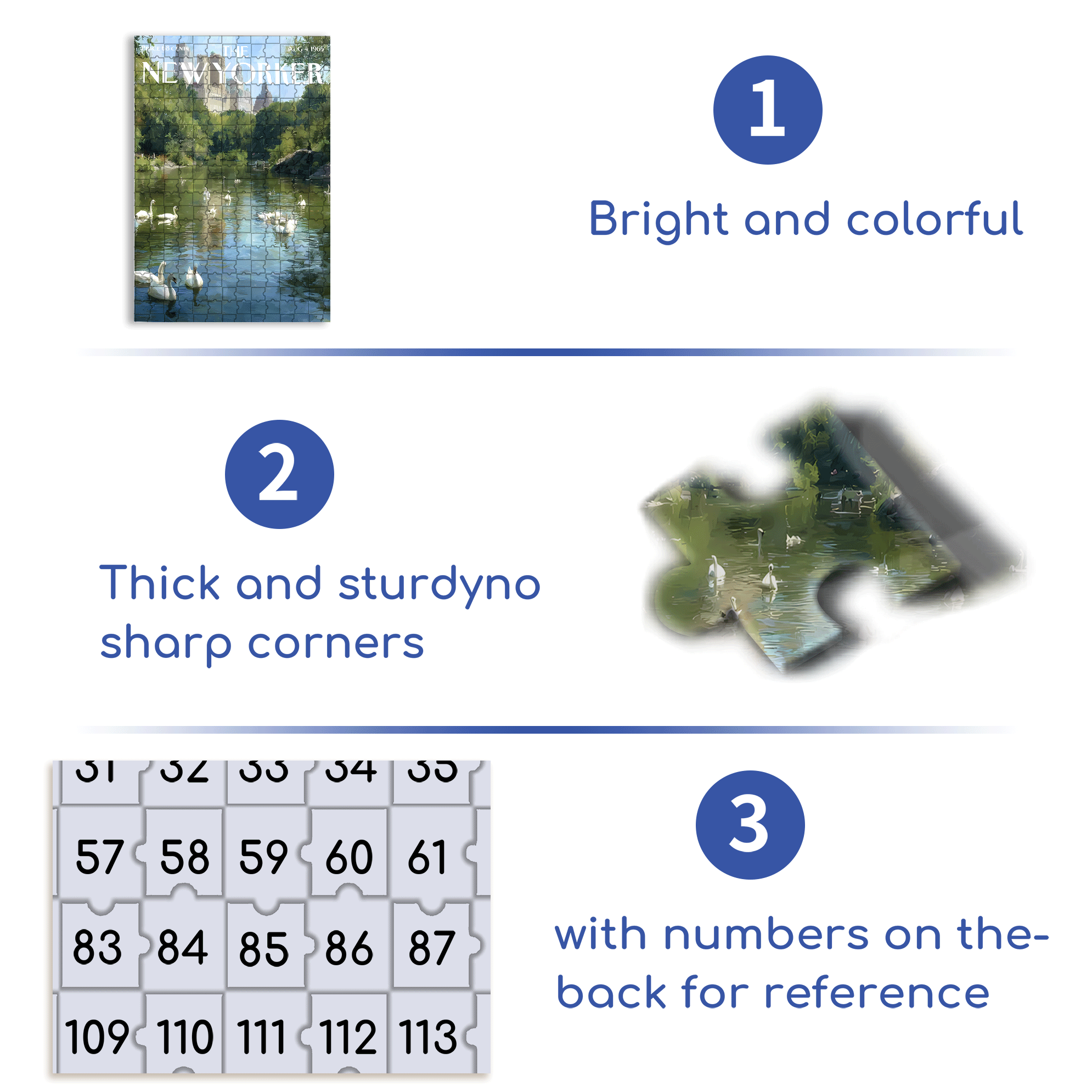 Swan Lake 2 500pcs/1000pcs Jigsaw Puzzle, Scratch-Resistant, Interactive Family Game & Brain-Boosting DIY Decor, Perfect for Halloween, Christmas & New Year Gifts, Family Puzzle Game